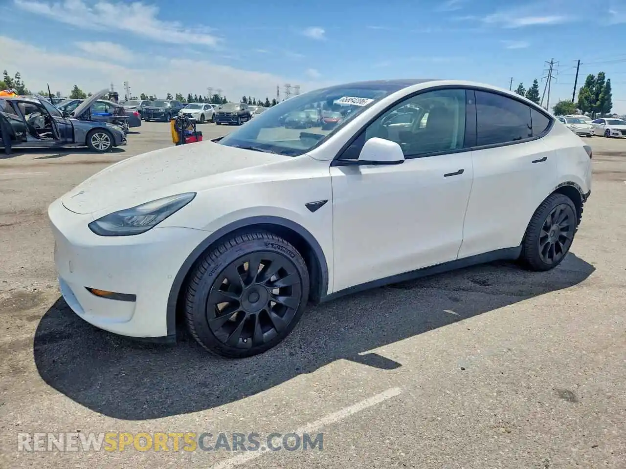 1 Photograph of a damaged car 7SAYGAEE7NF429723 TESLA MODEL Y 2022