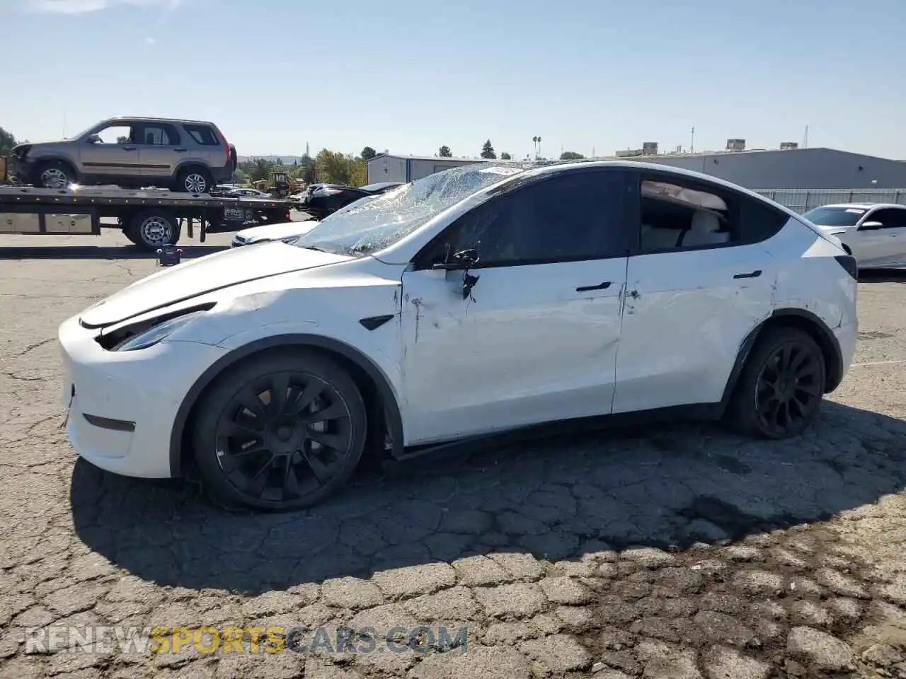 1 Photograph of a damaged car 7SAYGAEE7NF429785 TESLA MODEL Y 2022
