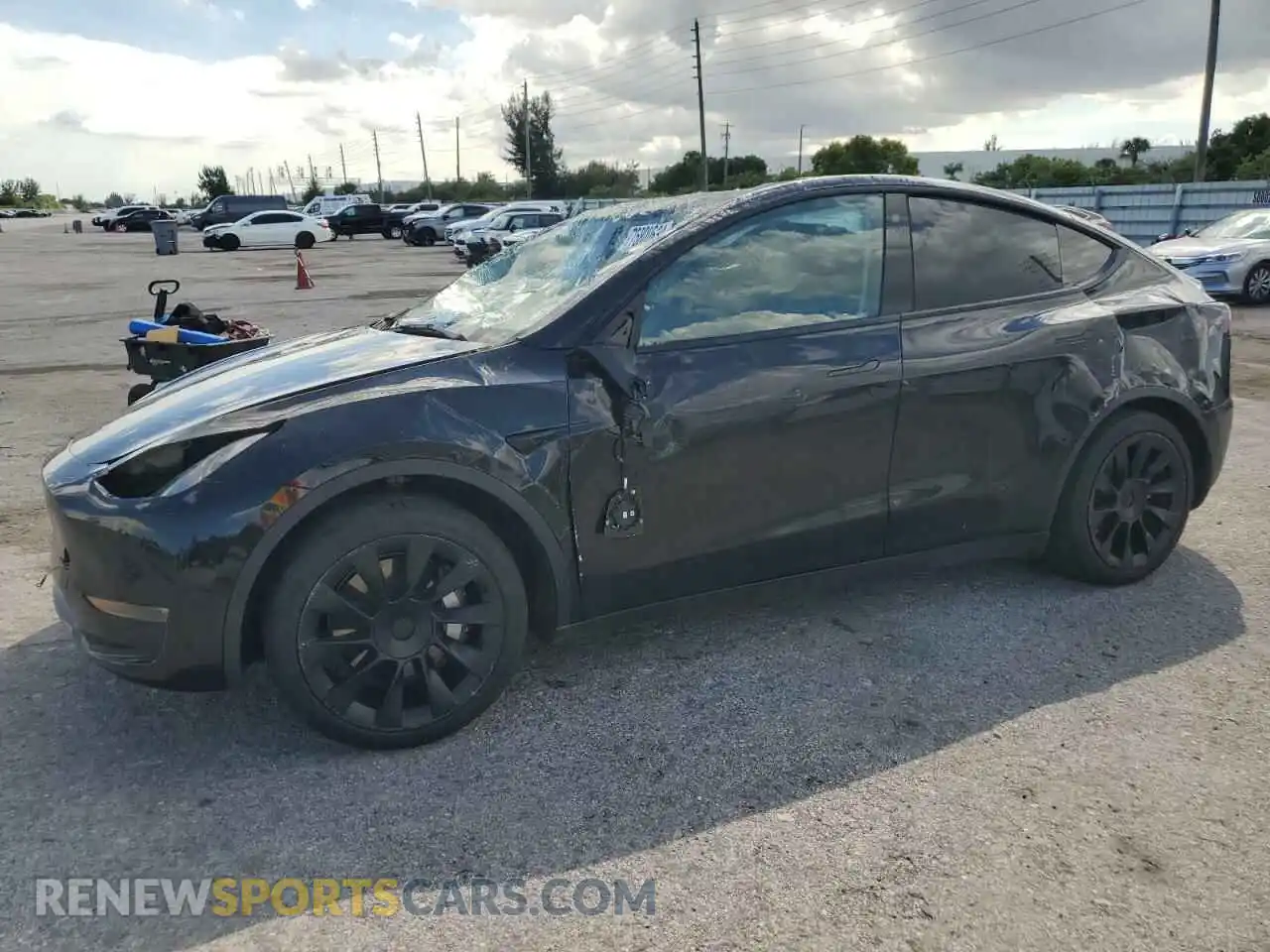 1 Photograph of a damaged car 7SAYGAEE7NF533208 TESLA MODEL Y 2022