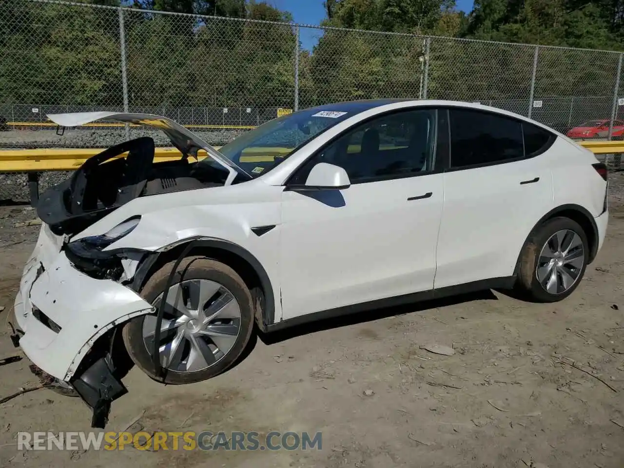 1 Photograph of a damaged car 7SAYGAEE8NF358449 TESLA MODEL Y 2022