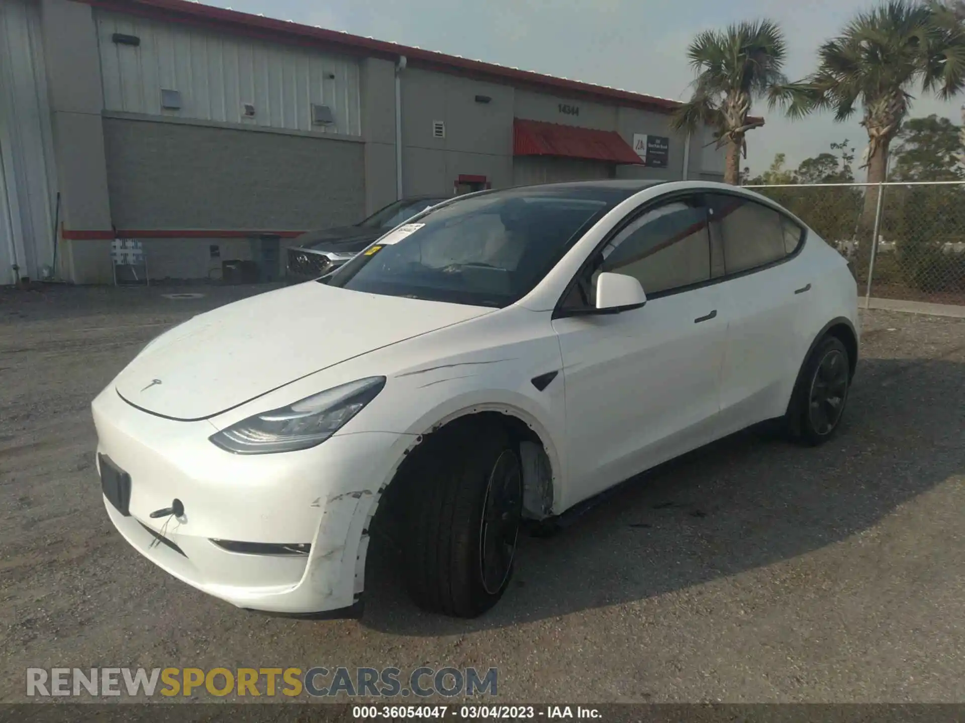2 Photograph of a damaged car 7SAYGAEE8NF363991 TESLA MODEL Y 2022