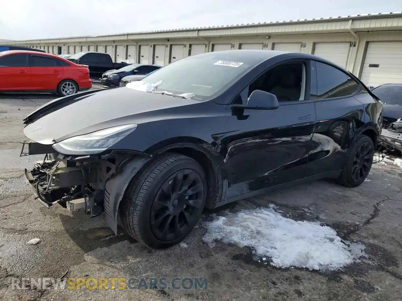 1 Photograph of a damaged car 7SAYGAEE8NF379978 TESLA MODEL Y 2022