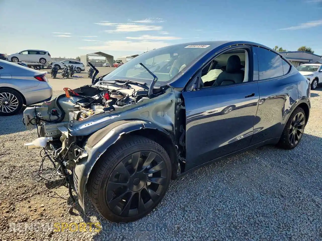 1 Фотография поврежденного автомобиля 7SAYGAEE8NF420335 TESLA MODEL Y 2022