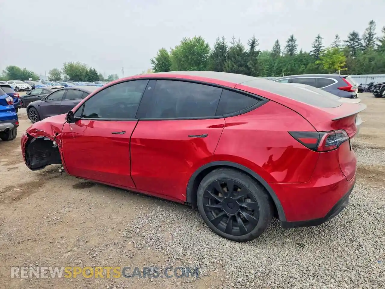 2 Photograph of a damaged car 7SAYGAEE8NF485492 TESLA MODEL Y 2022