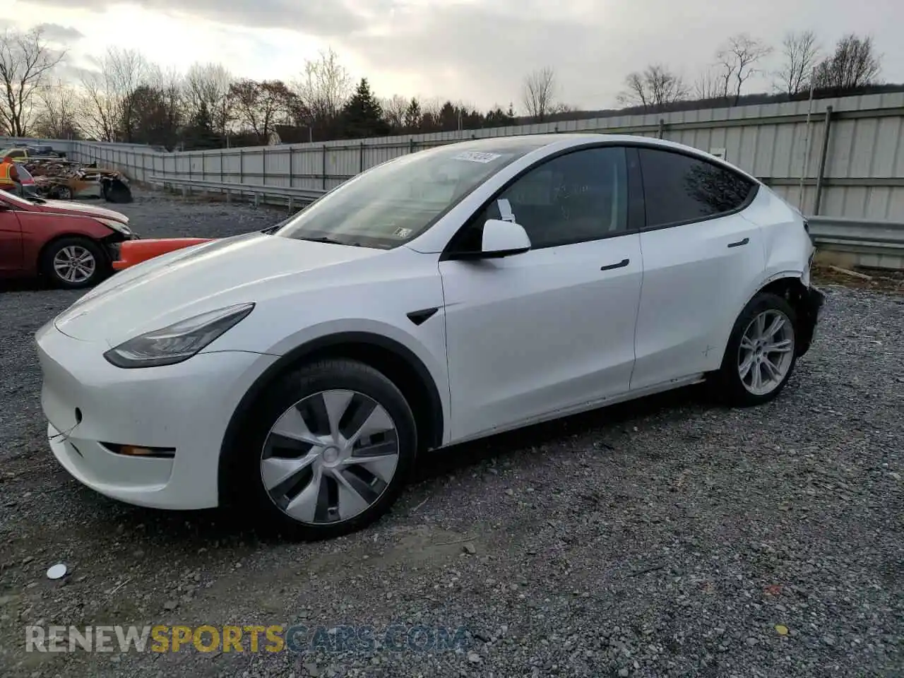 1 Photograph of a damaged car 7SAYGAEE8NF508589 TESLA MODEL Y 2022