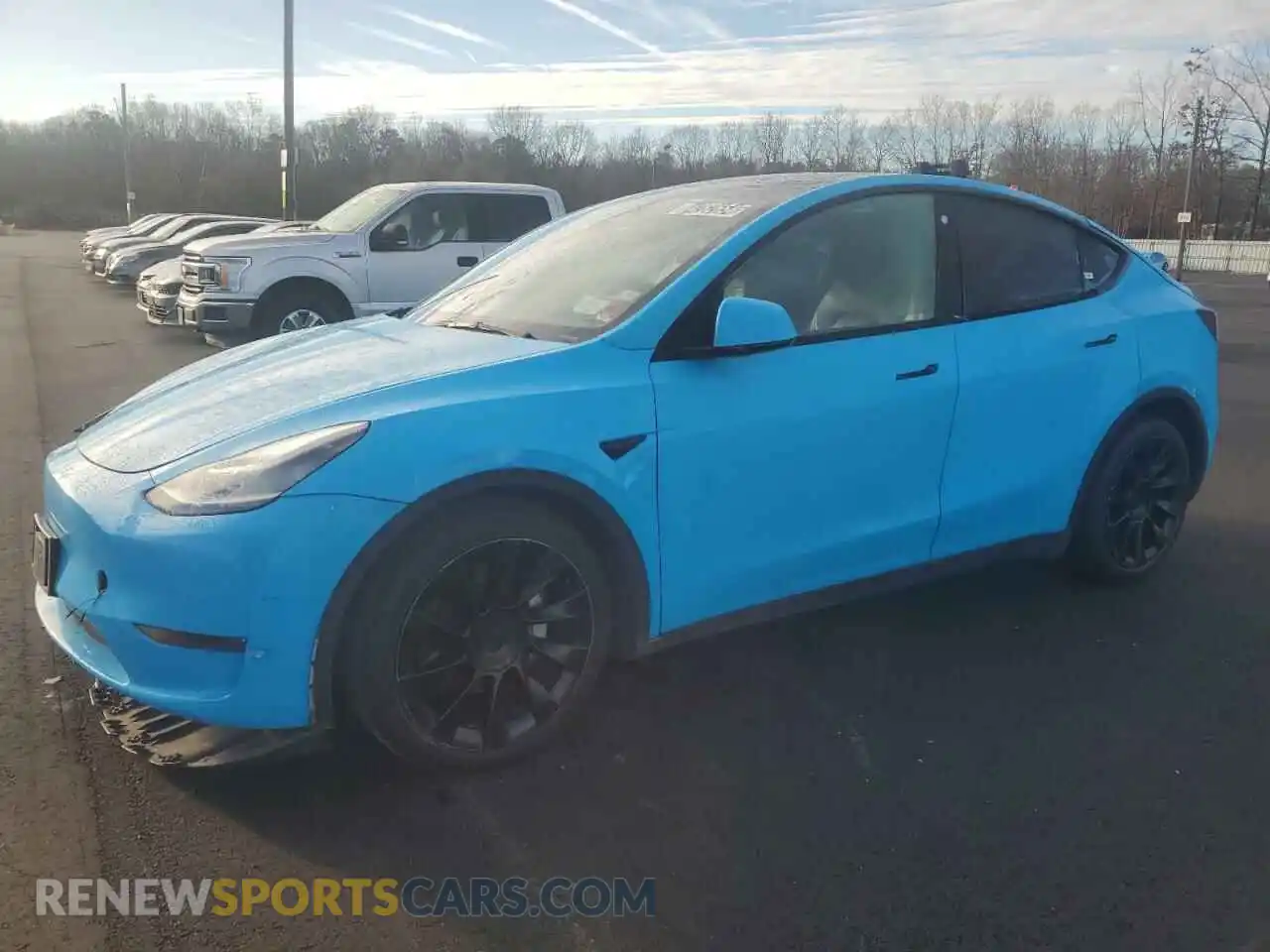 1 Photograph of a damaged car 7SAYGAEE9NF361053 TESLA MODEL Y 2022