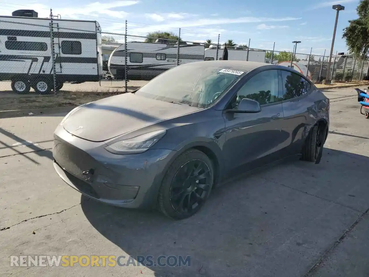 1 Photograph of a damaged car 7SAYGAEE9NF493729 TESLA MODEL Y 2022