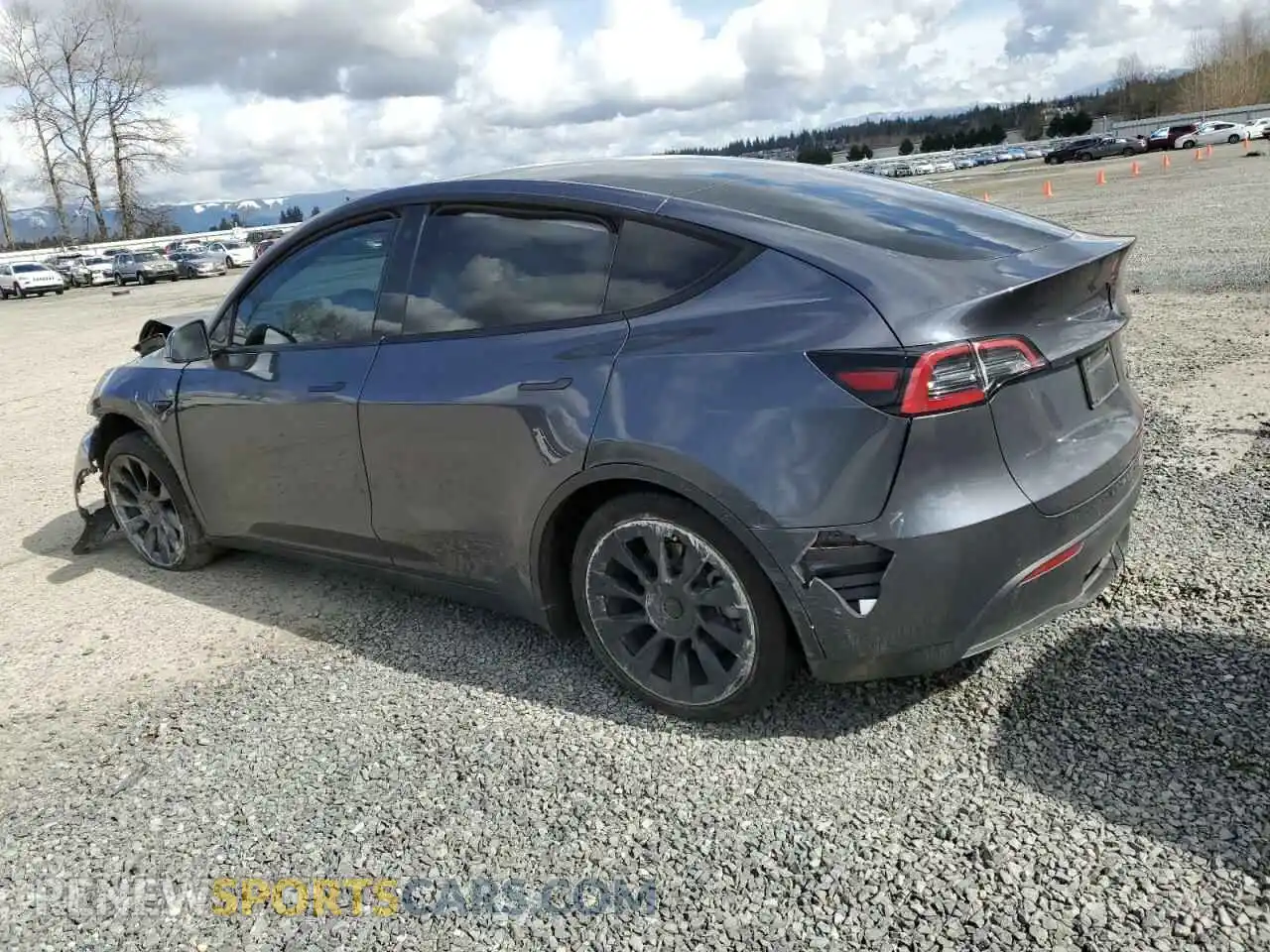 2 Photograph of a damaged car 7SAYGAEE9NF517298 TESLA MODEL Y 2022