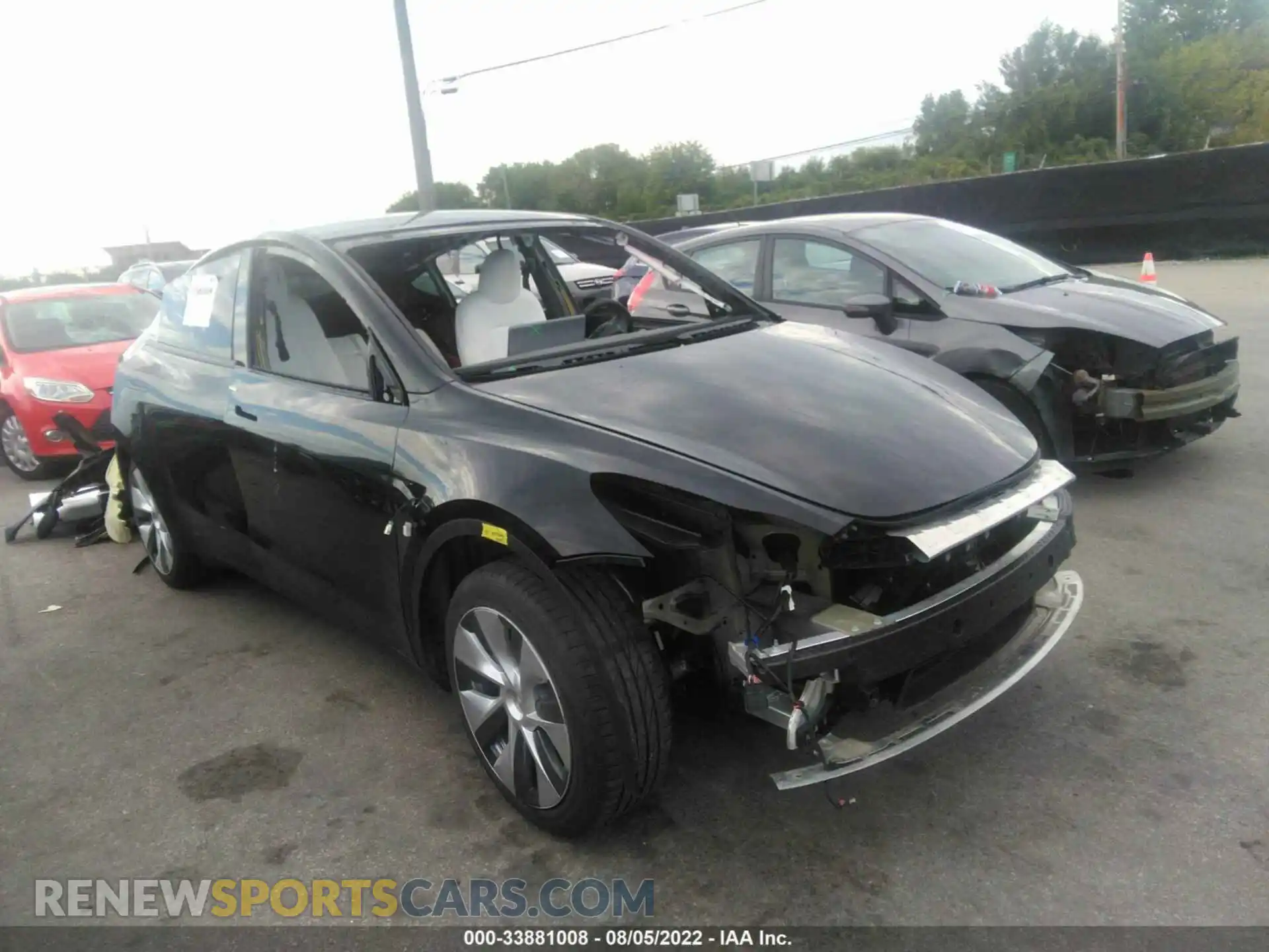1 Photograph of a damaged car 7SAYGAEEXNF416819 TESLA MODEL Y 2022