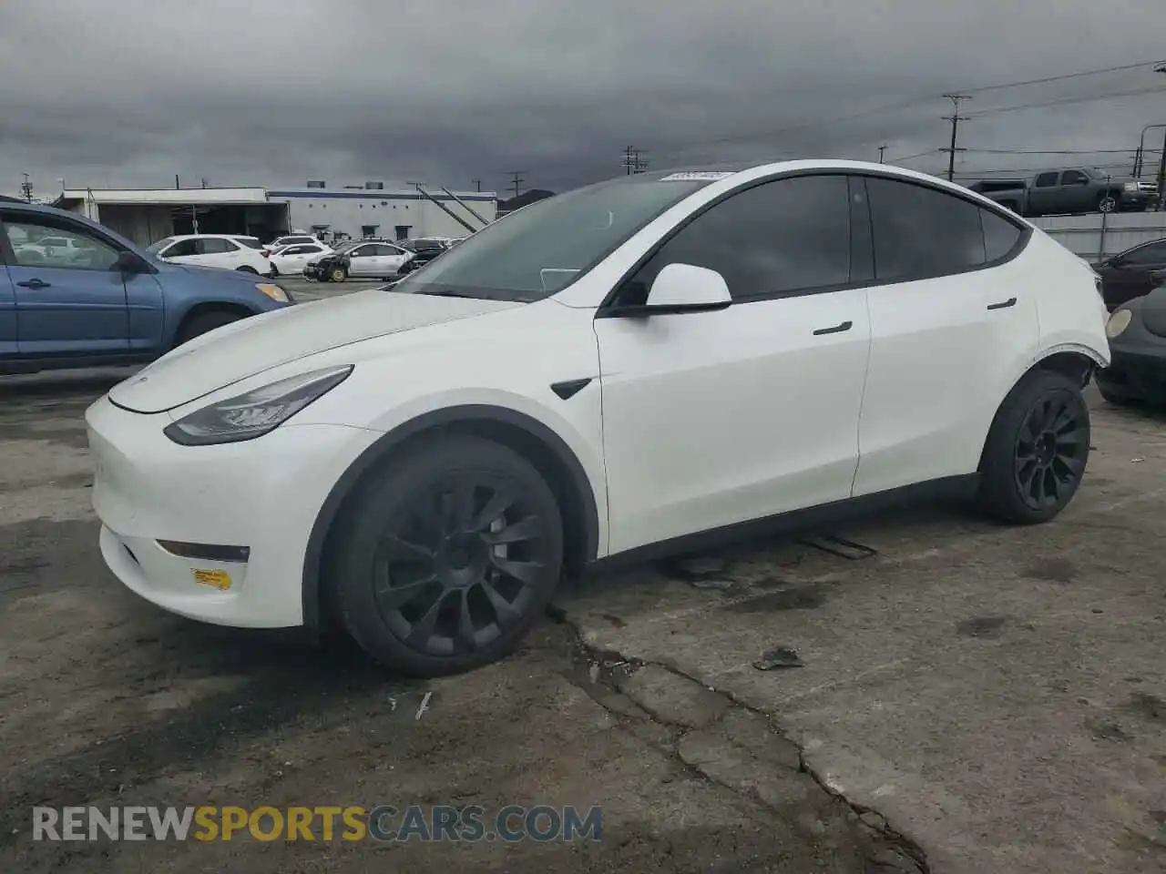 1 Photograph of a damaged car 7SAYGAEEXNF493710 TESLA MODEL Y 2022
