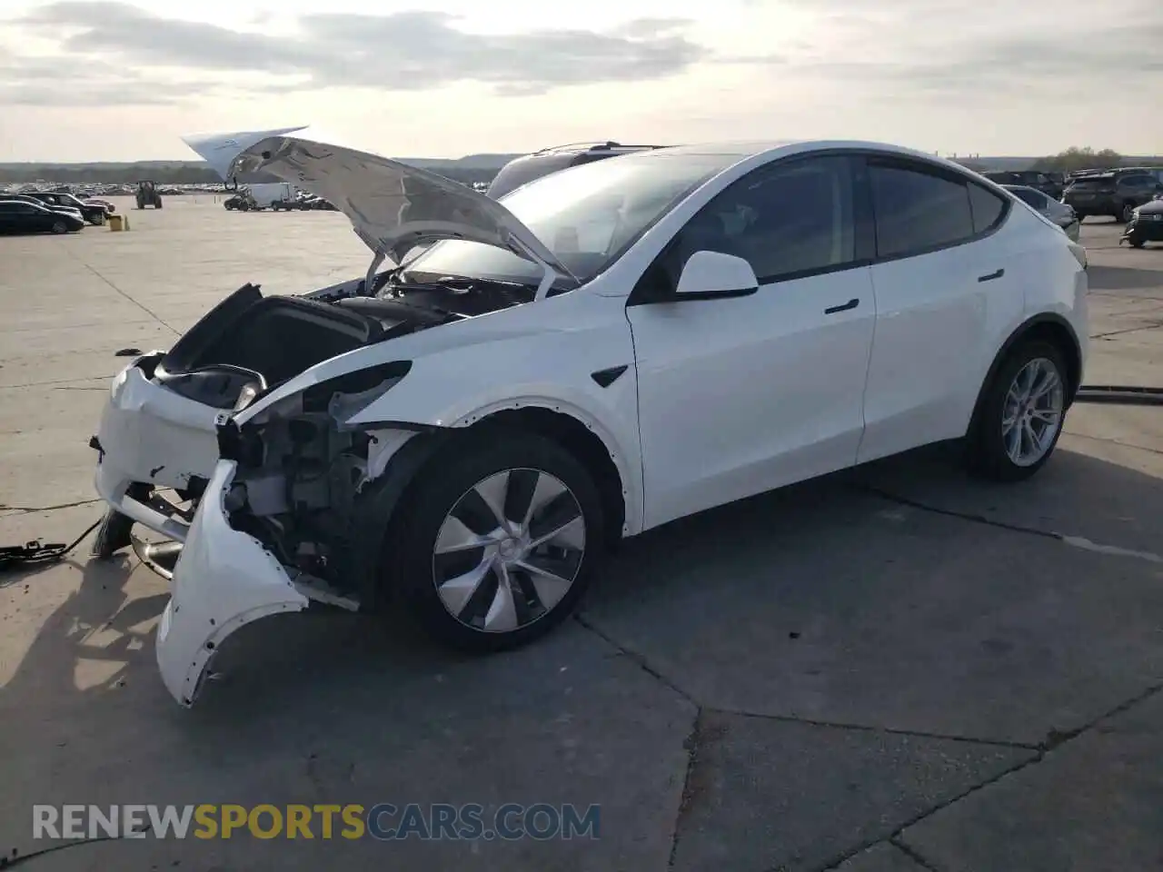 1 Photograph of a damaged car 7SAYGAEEXNF519092 TESLA MODEL Y 2022