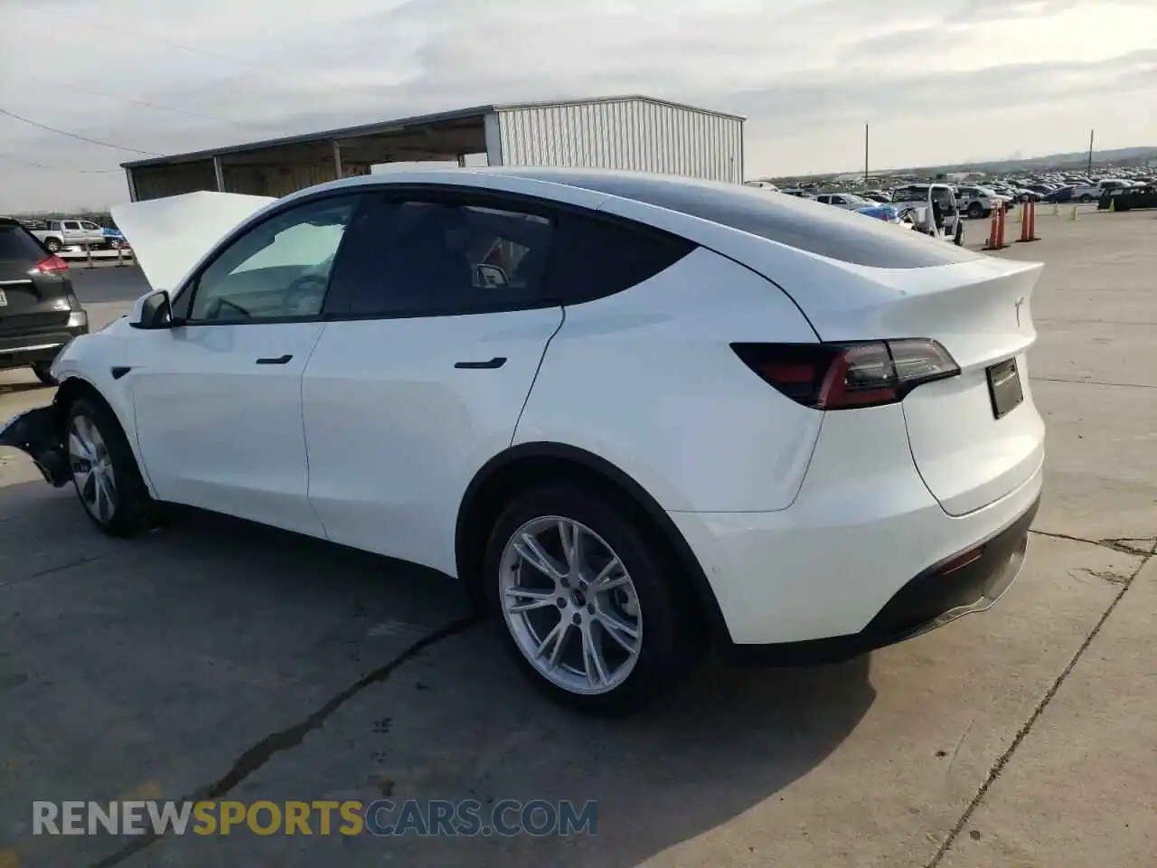 2 Photograph of a damaged car 7SAYGAEEXNF519092 TESLA MODEL Y 2022