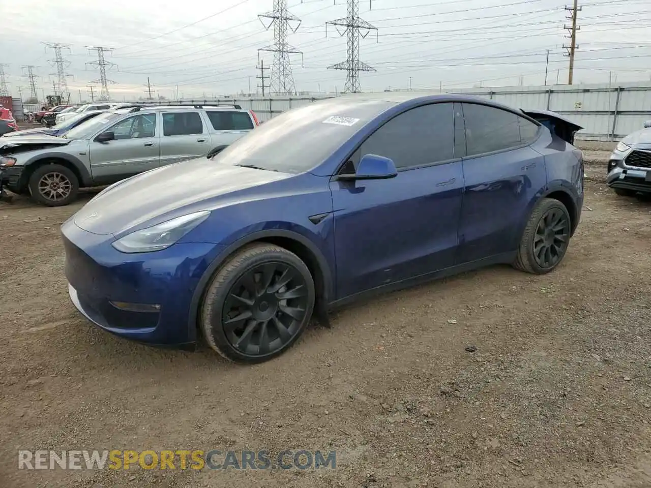 1 Photograph of a damaged car 7SAYGAEEXNF533803 TESLA MODEL Y 2022