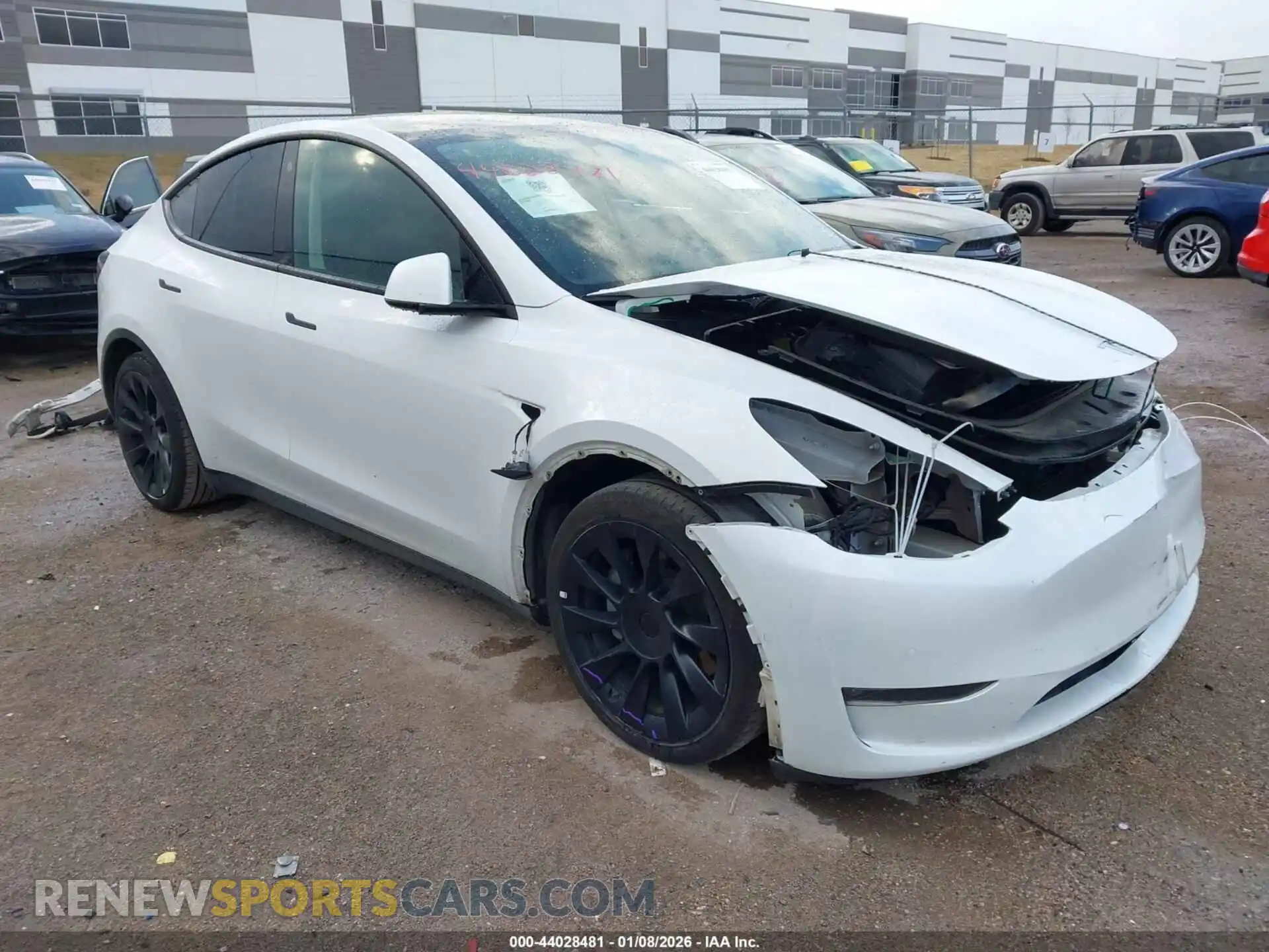 1 Photograph of a damaged car 7SAYGAEEXNF543568 TESLA MODEL Y 2022