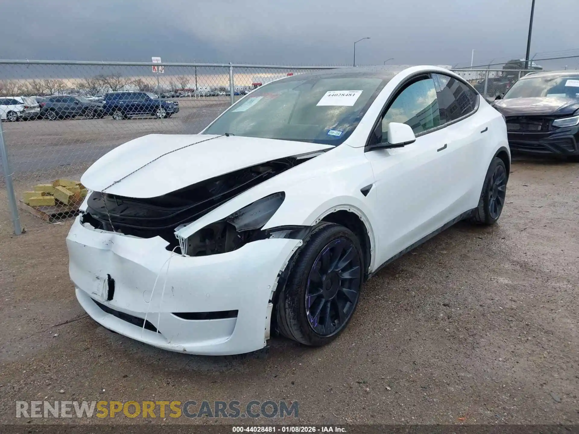 2 Photograph of a damaged car 7SAYGAEEXNF543568 TESLA MODEL Y 2022