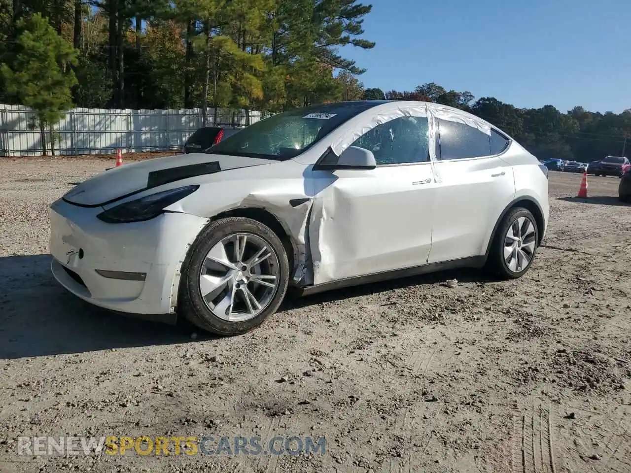 1 fotografías del automóvil dañado 7SAYGAEEXNF546955 TESLA MODEL Y 2022
