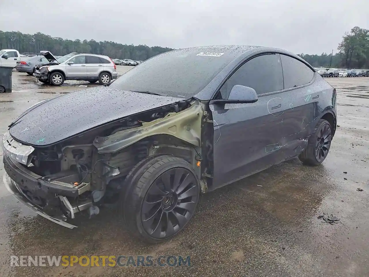 1 Photograph of a damaged car 7SAYGDEE0NA005735 TESLA MODEL Y 2022
