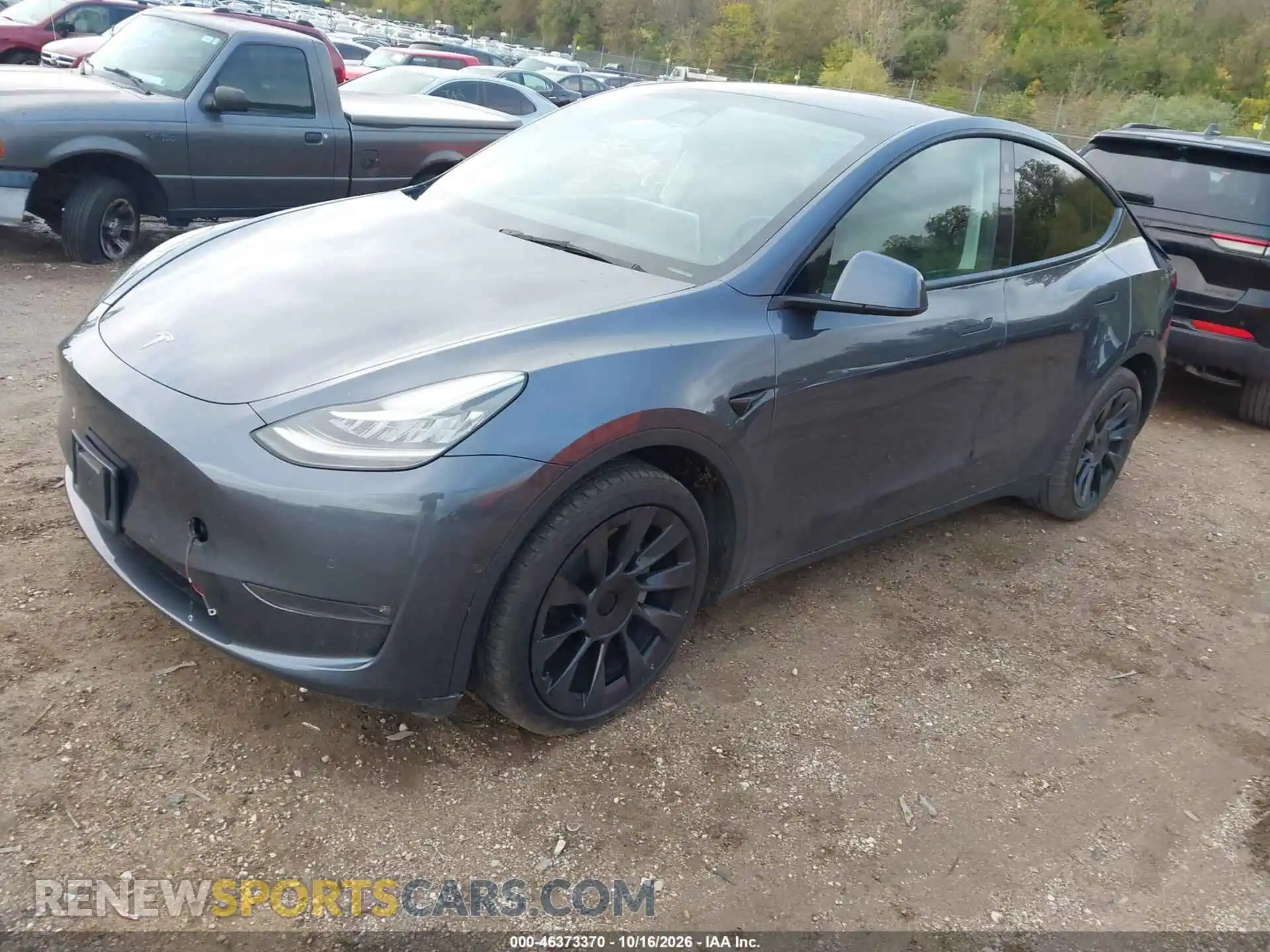 2 fotografías del automóvil dañado 7SAYGDEE0NA009171 TESLA MODEL Y 2022