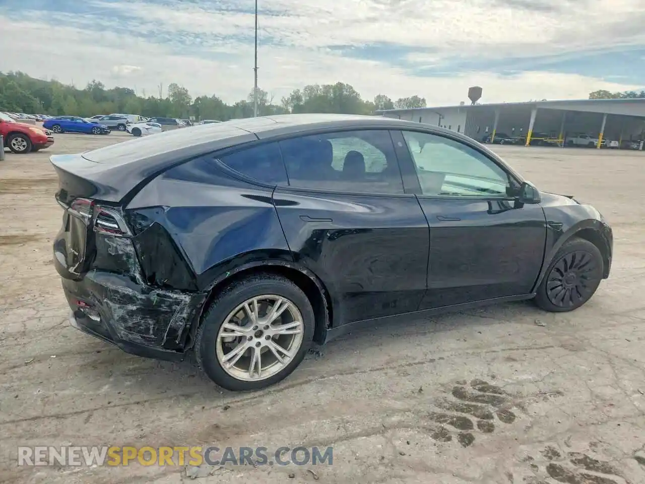3 fotografías del automóvil dañado 7SAYGDEE0NA014287 TESLA MODEL Y 2022
