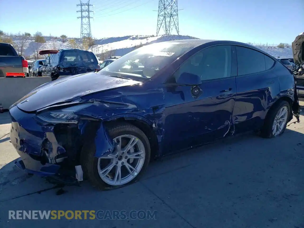 1 Photograph of a damaged car 7SAYGDEE0NA014788 TESLA MODEL Y 2022