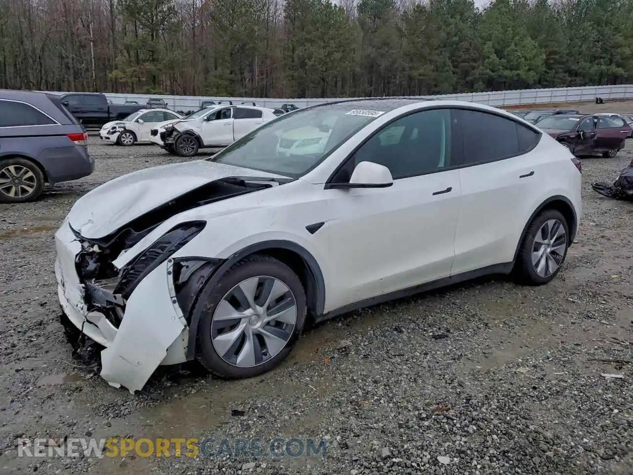 1 Photograph of a damaged car 7SAYGDEE0NA016623 TESLA MODEL Y 2022