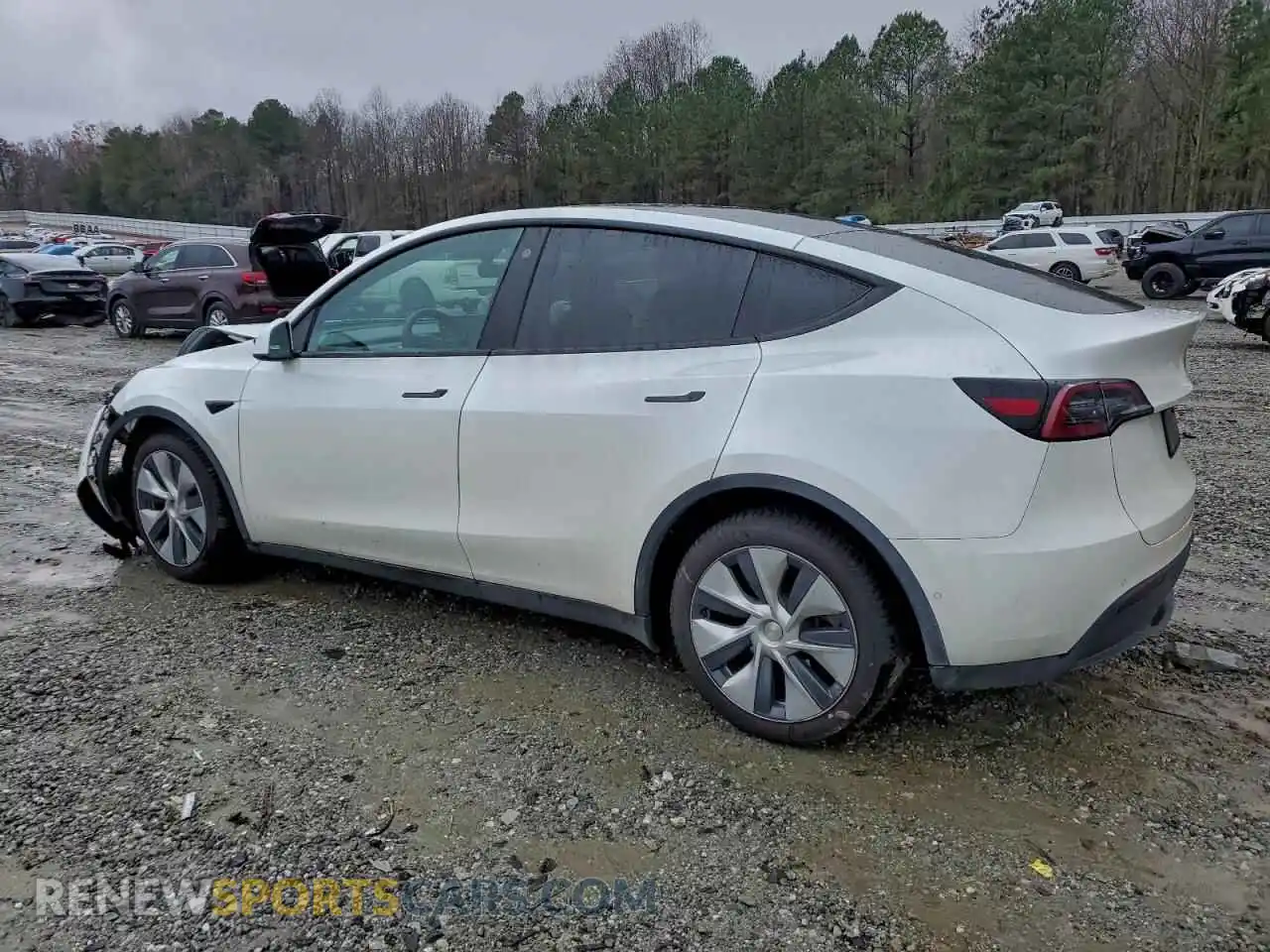 2 Photograph of a damaged car 7SAYGDEE0NA016623 TESLA MODEL Y 2022