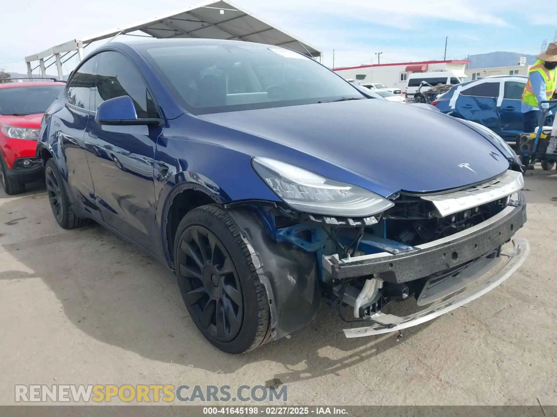 1 fotografías del automóvil dañado 7SAYGDEE0NA019067 TESLA MODEL Y 2022