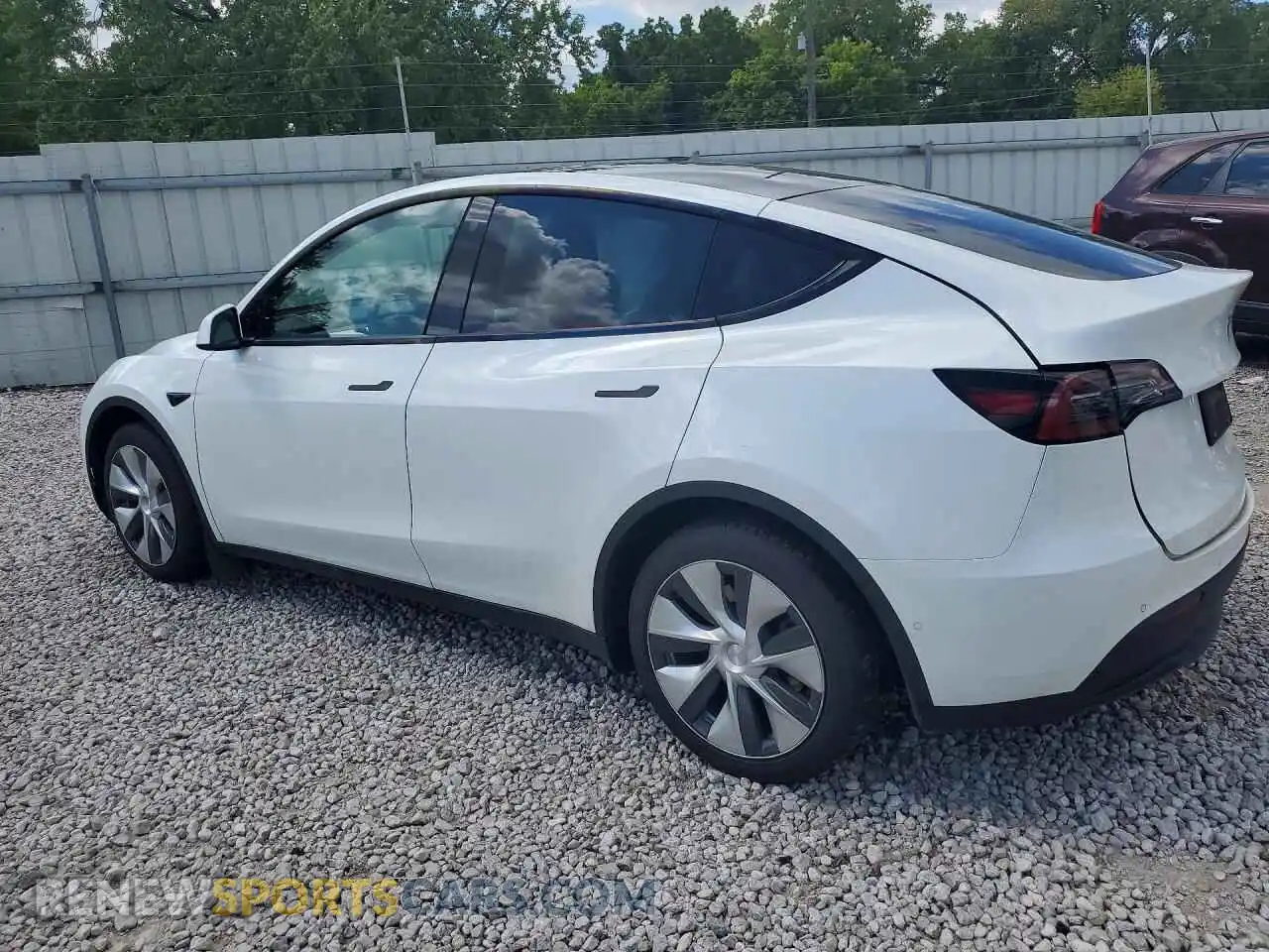 2 Photograph of a damaged car 7SAYGDEE0NF310820 TESLA MODEL Y 2022