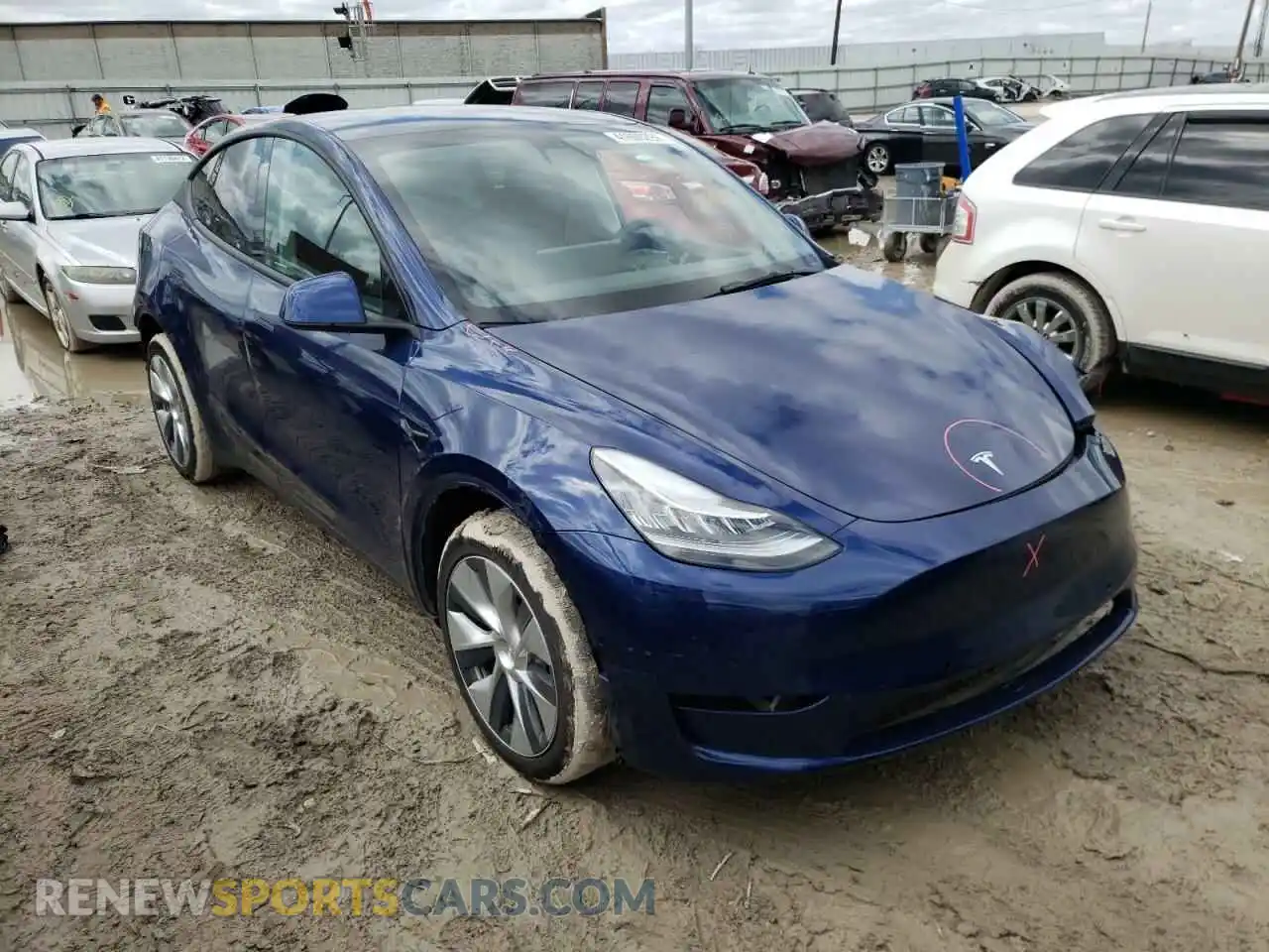 1 Photograph of a damaged car 7SAYGDEE0NF316097 TESLA MODEL Y 2022