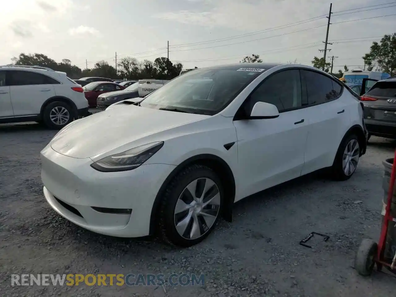 1 fotografías del automóvil dañado 7SAYGDEE0NF317606 TESLA MODEL Y 2022