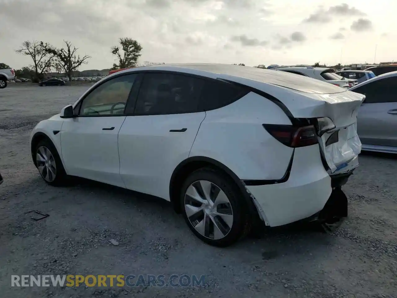 2 fotografías del automóvil dañado 7SAYGDEE0NF317606 TESLA MODEL Y 2022