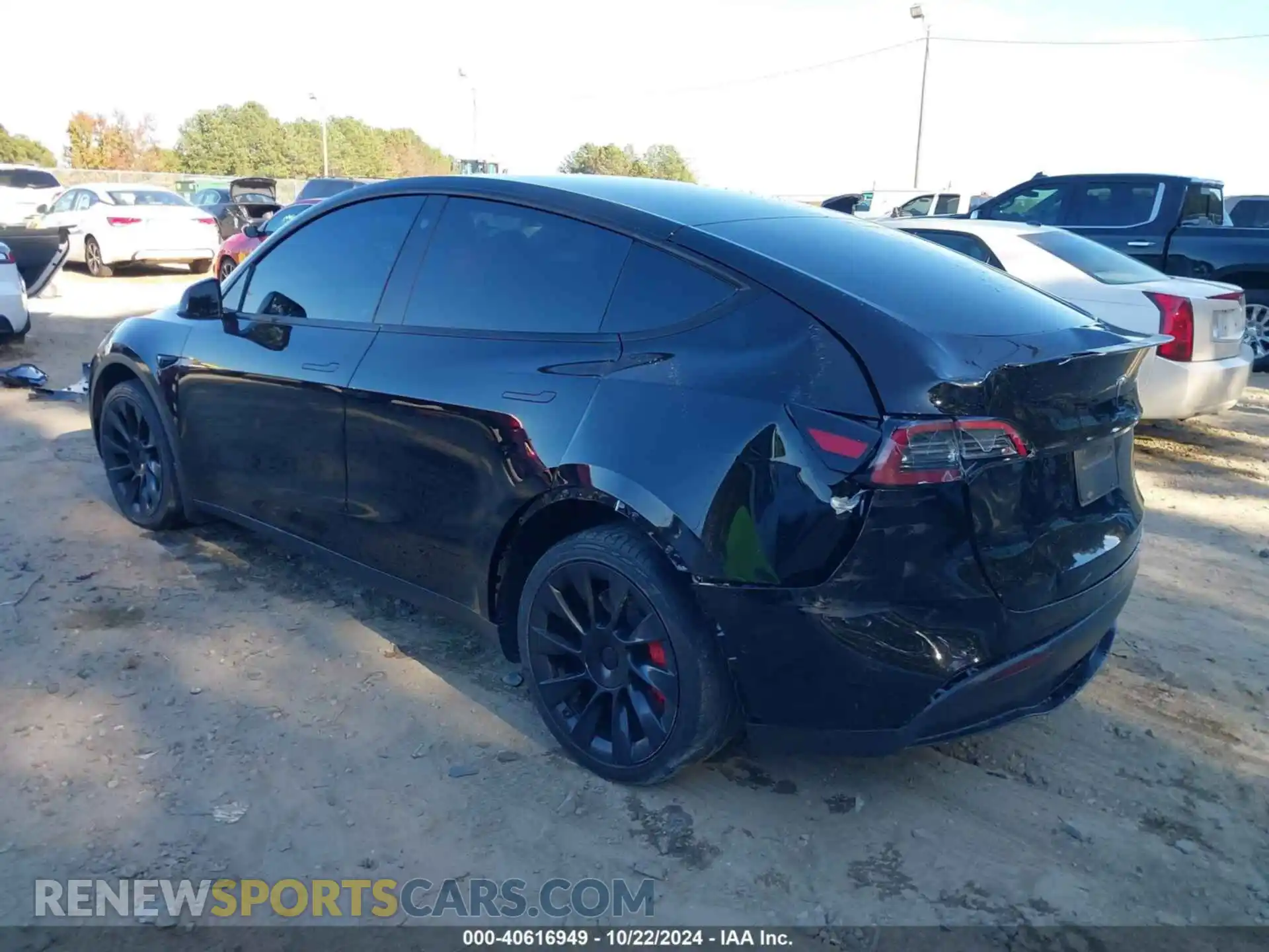3 Фотография поврежденного автомобиля 7SAYGDEE0NF321512 TESLA MODEL Y 2022