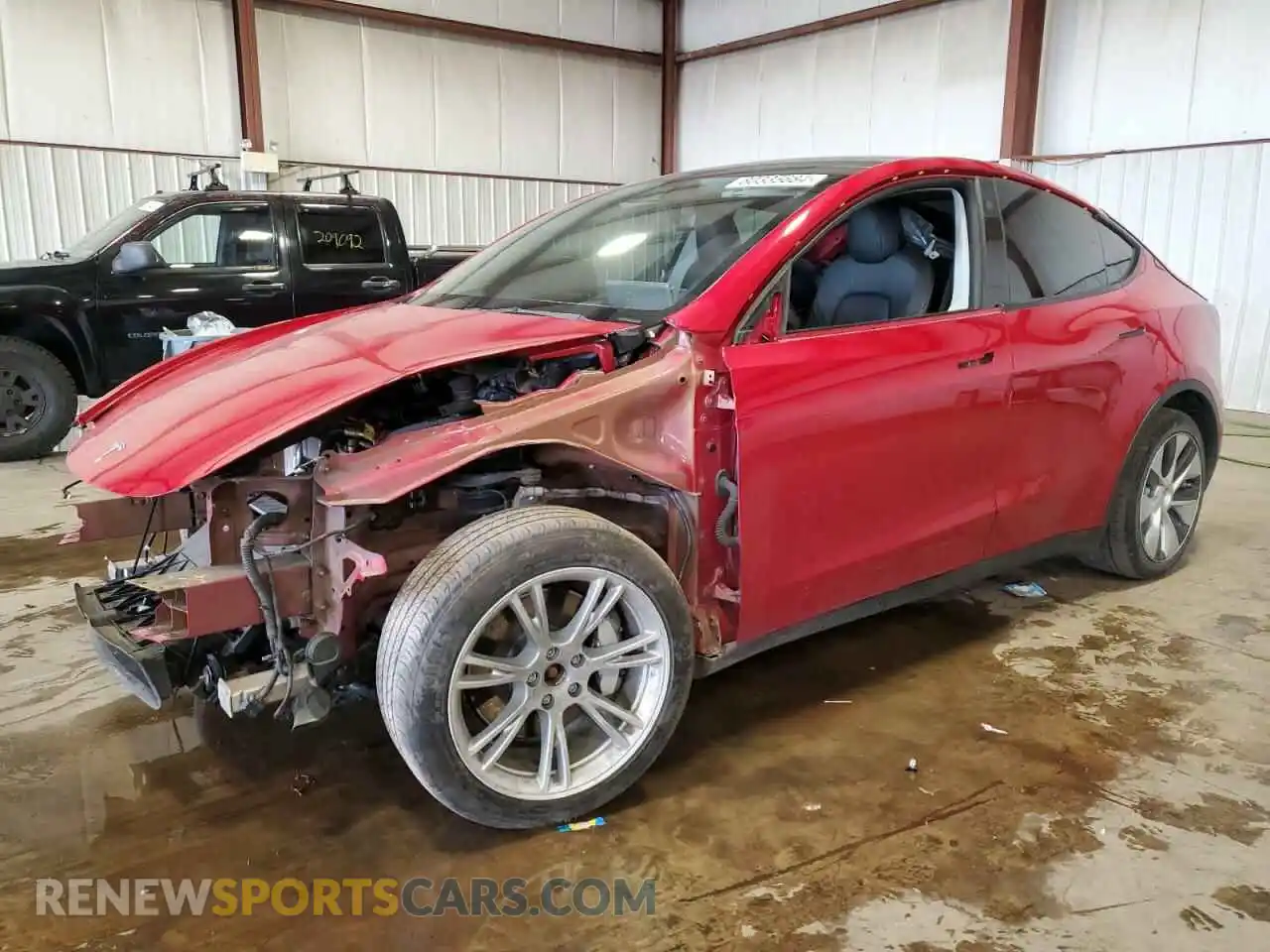 1 Photograph of a damaged car 7SAYGDEE0NF339122 TESLA MODEL Y 2022