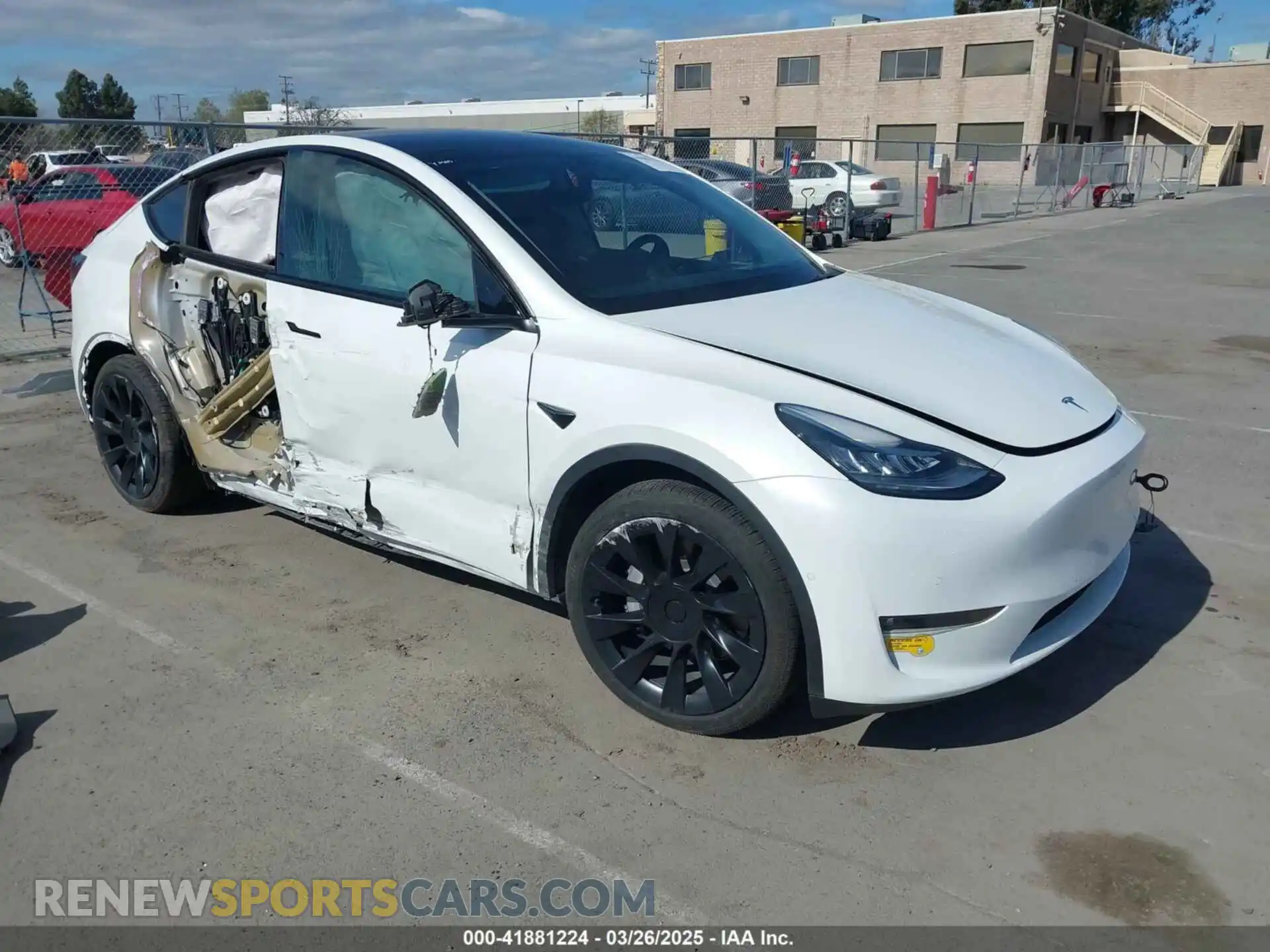 1 fotografías del automóvil dañado 7SAYGDEE0NF340822 TESLA MODEL Y 2022