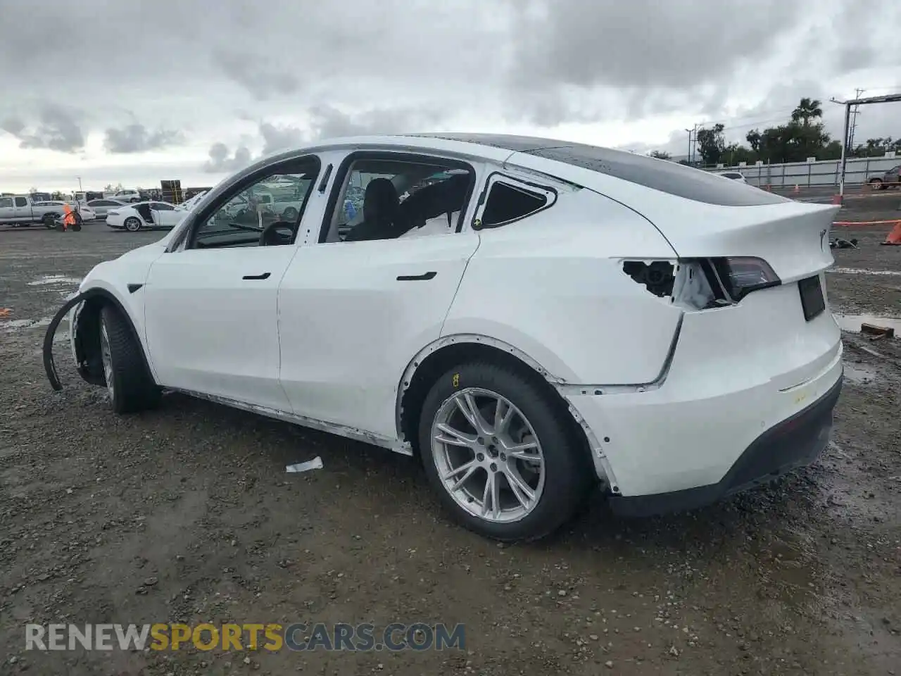 2 Photograph of a damaged car 7SAYGDEE0NF347611 TESLA MODEL Y 2022