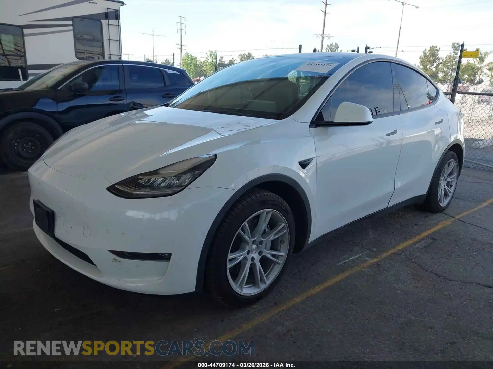 2 Photograph of a damaged car 7SAYGDEE0NF363601 TESLA MODEL Y 2022