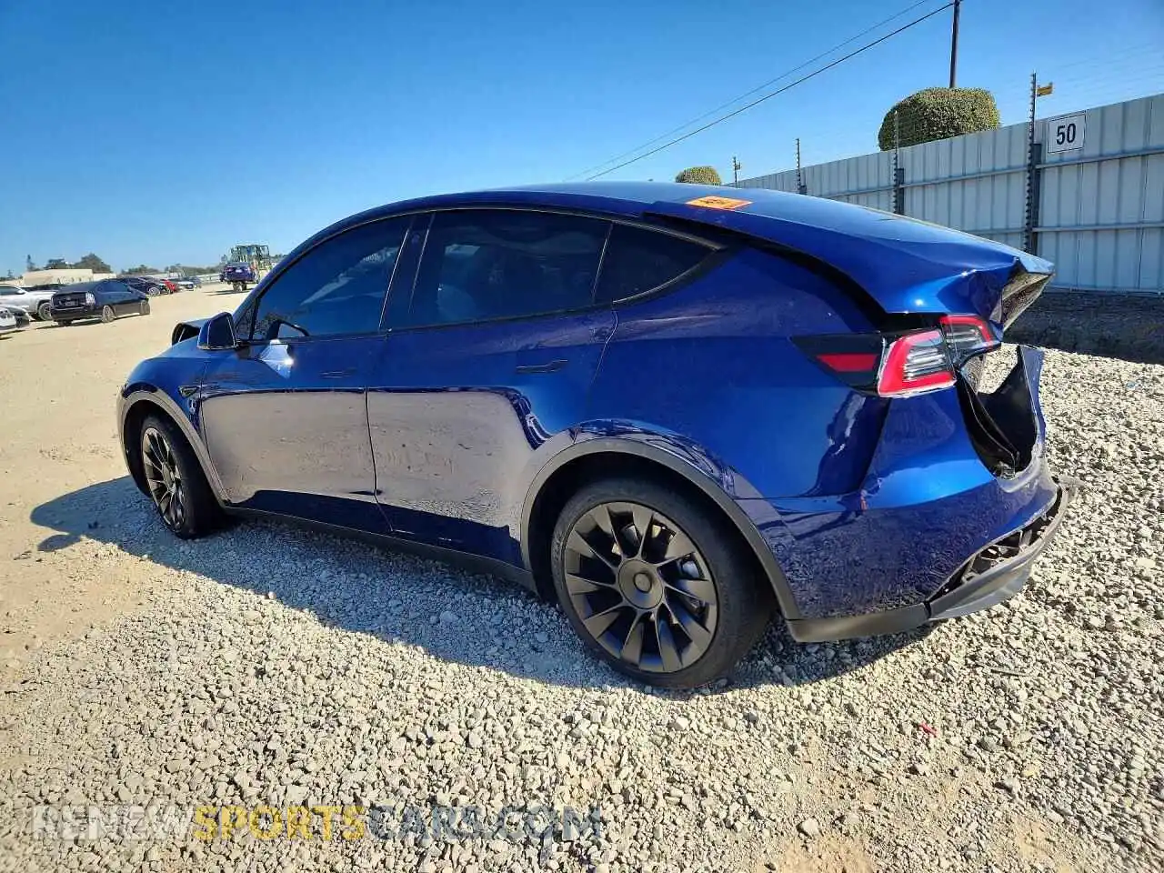 2 Фотография поврежденного автомобиля 7SAYGDEE0NF363730 TESLA MODEL Y 2022