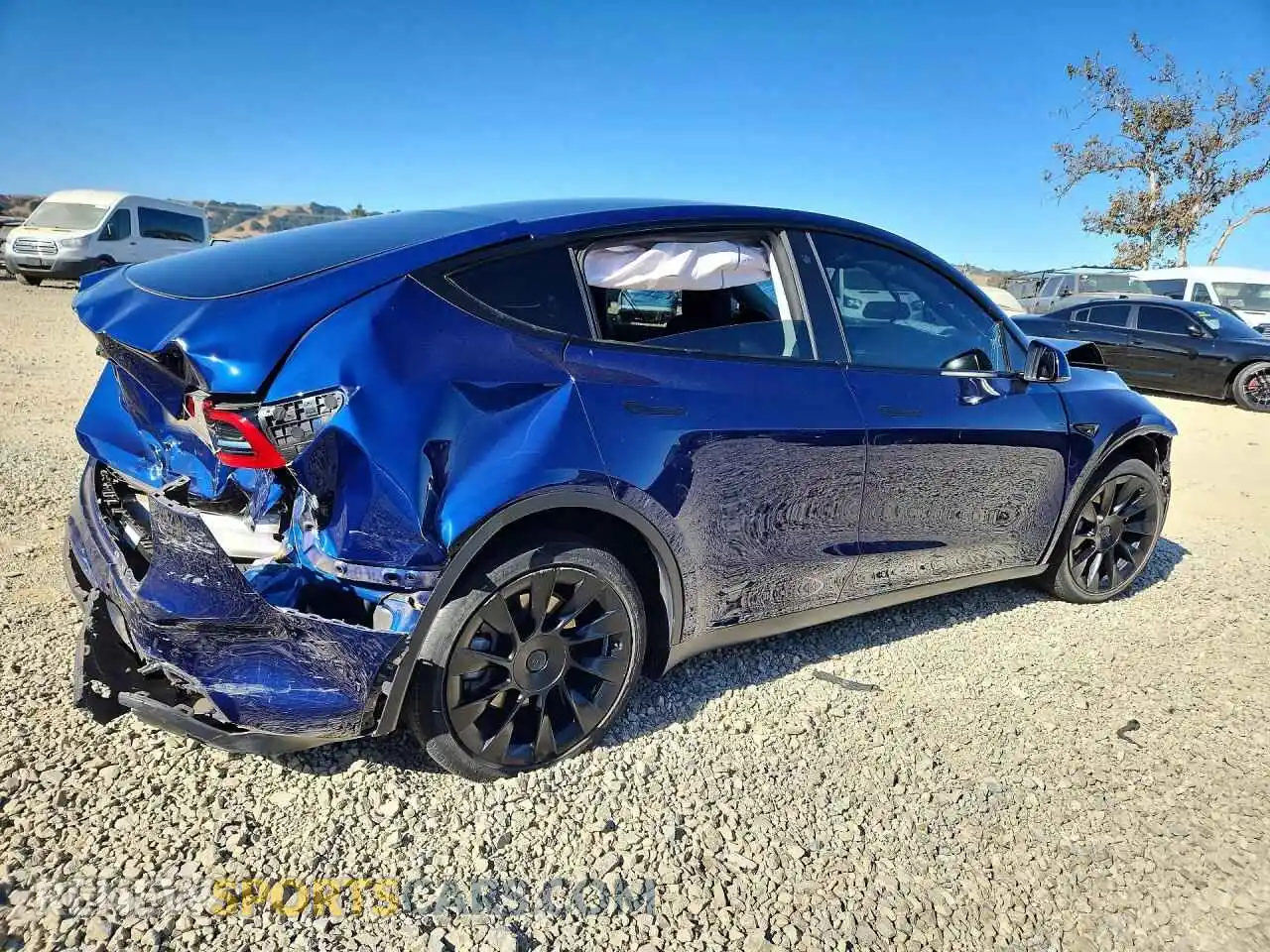 3 Фотография поврежденного автомобиля 7SAYGDEE0NF363730 TESLA MODEL Y 2022