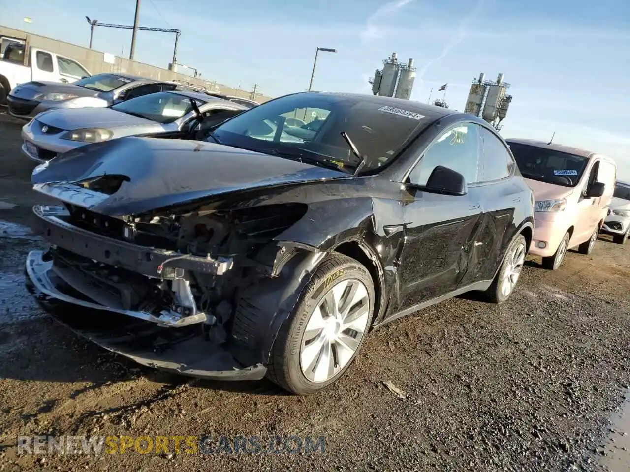 1 Photograph of a damaged car 7SAYGDEE0NF375747 TESLA MODEL Y 2022