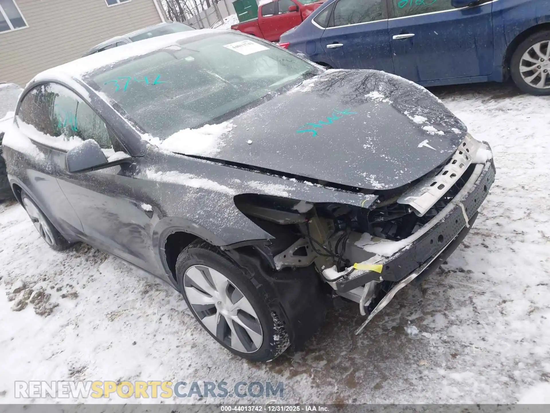 1 fotografías del automóvil dañado 7SAYGDEE0NF382309 TESLA MODEL Y 2022