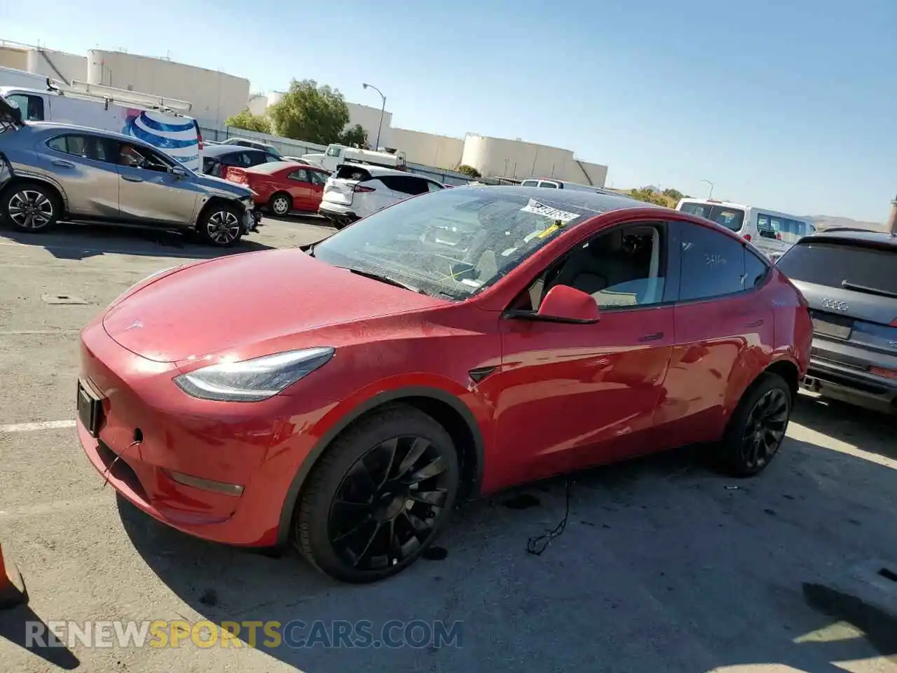 2 Photograph of a damaged car 7SAYGDEE0NF386926 TESLA MODEL Y 2022