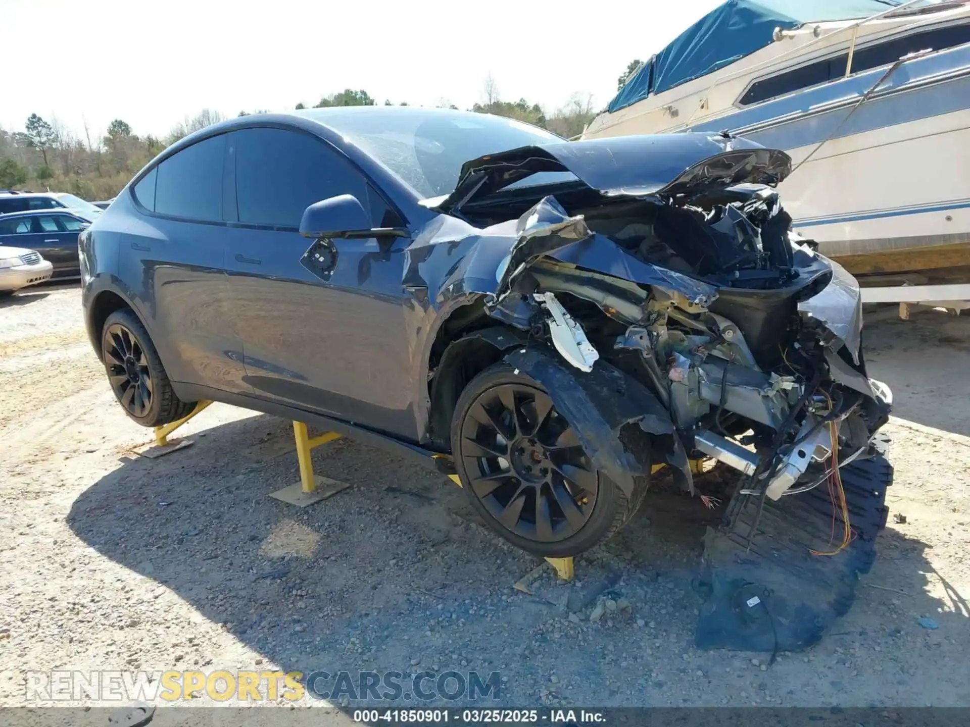 1 Photograph of a damaged car 7SAYGDEE0NF387512 TESLA MODEL Y 2022