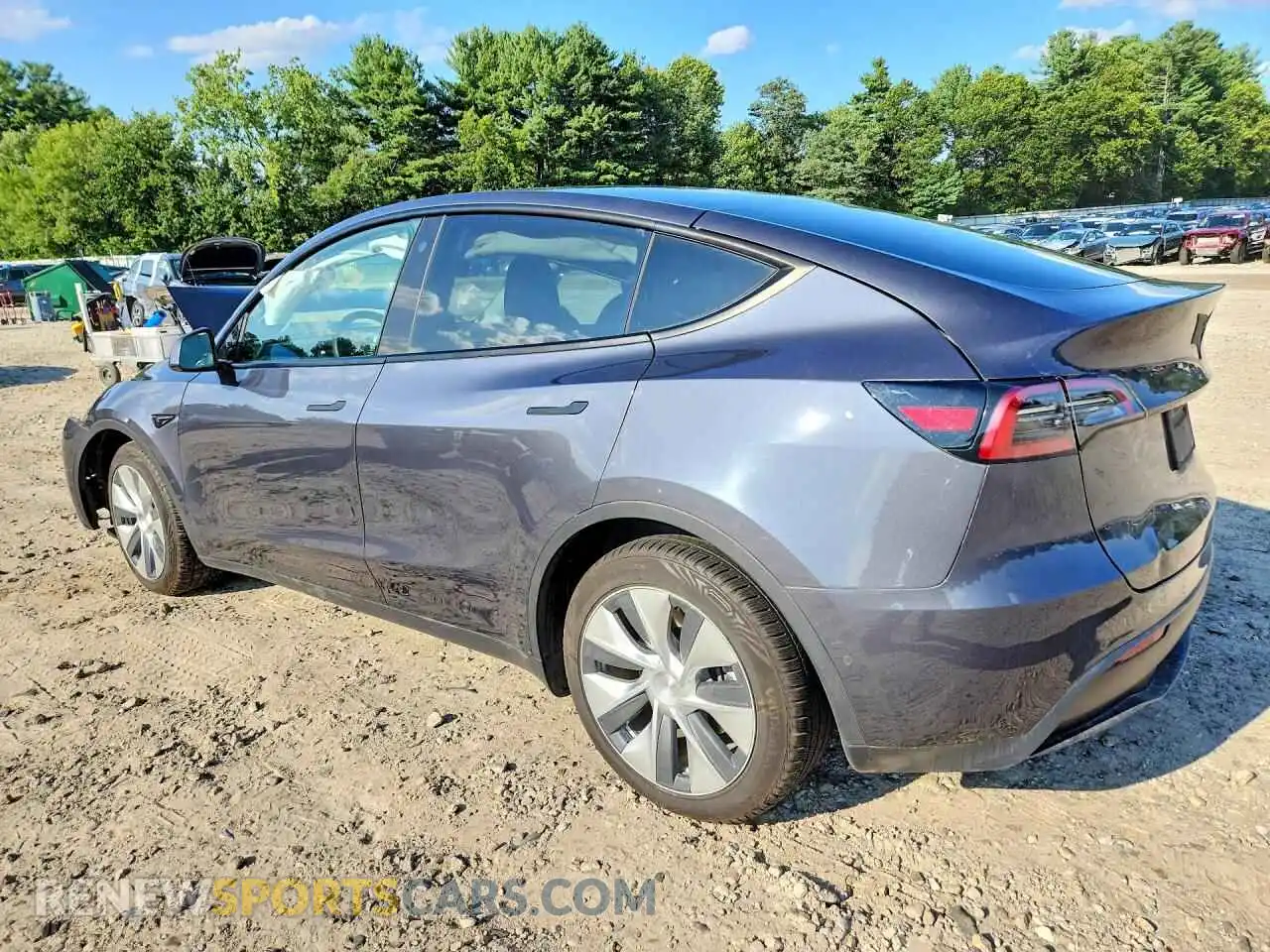 2 fotografías del automóvil dañado 7SAYGDEE0NF391706 TESLA MODEL Y 2022