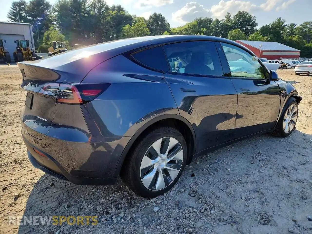 3 fotografías del automóvil dañado 7SAYGDEE0NF391706 TESLA MODEL Y 2022