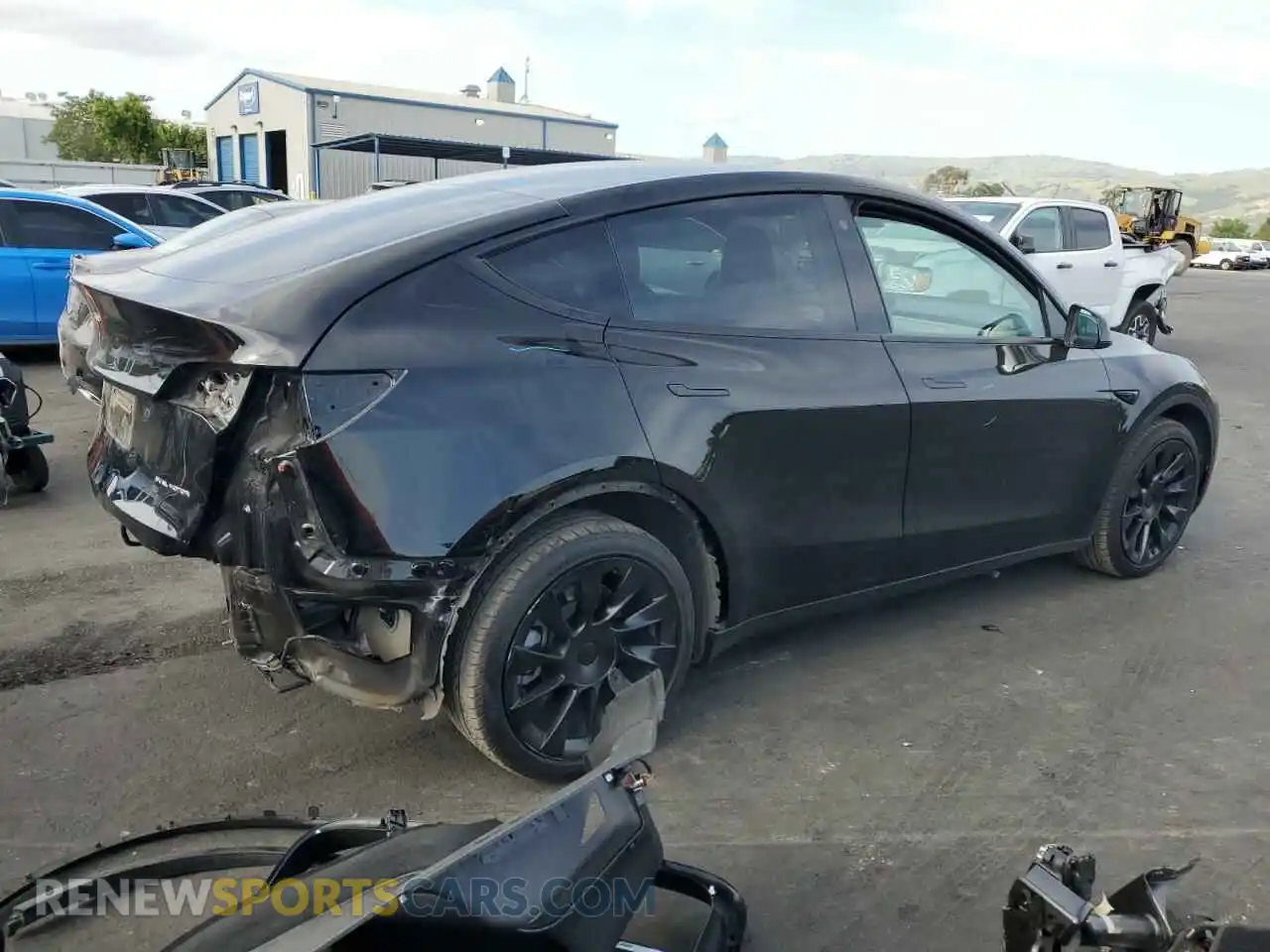 3 Photograph of a damaged car 7SAYGDEE0NF392774 TESLA MODEL Y 2022