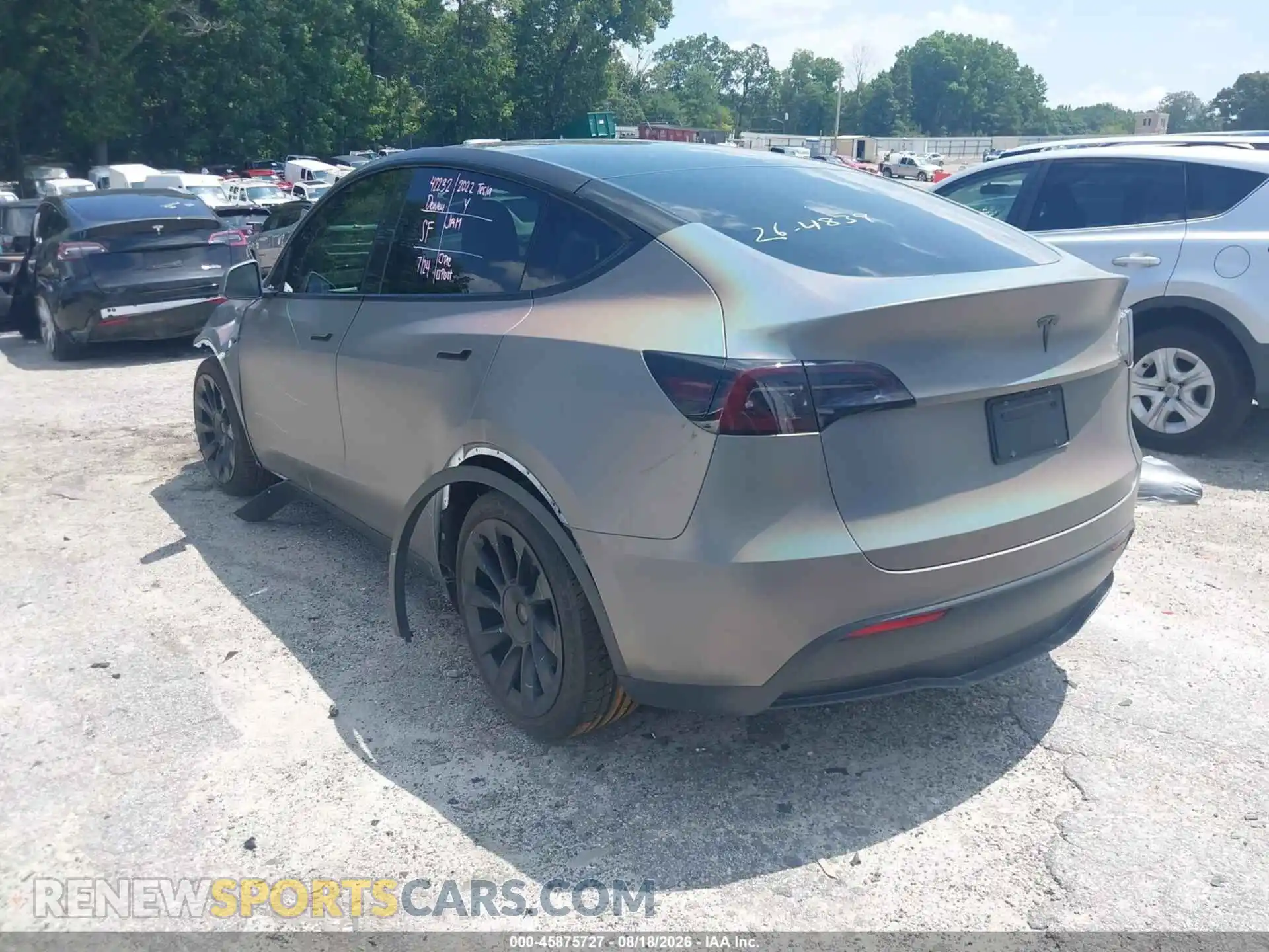 3 Photograph of a damaged car 7SAYGDEE0NF426762 TESLA MODEL Y 2022