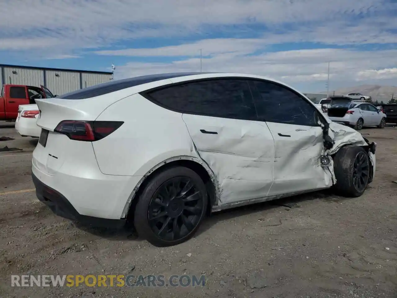 3 Photograph of a damaged car 7SAYGDEE0NF444002 TESLA MODEL Y 2022