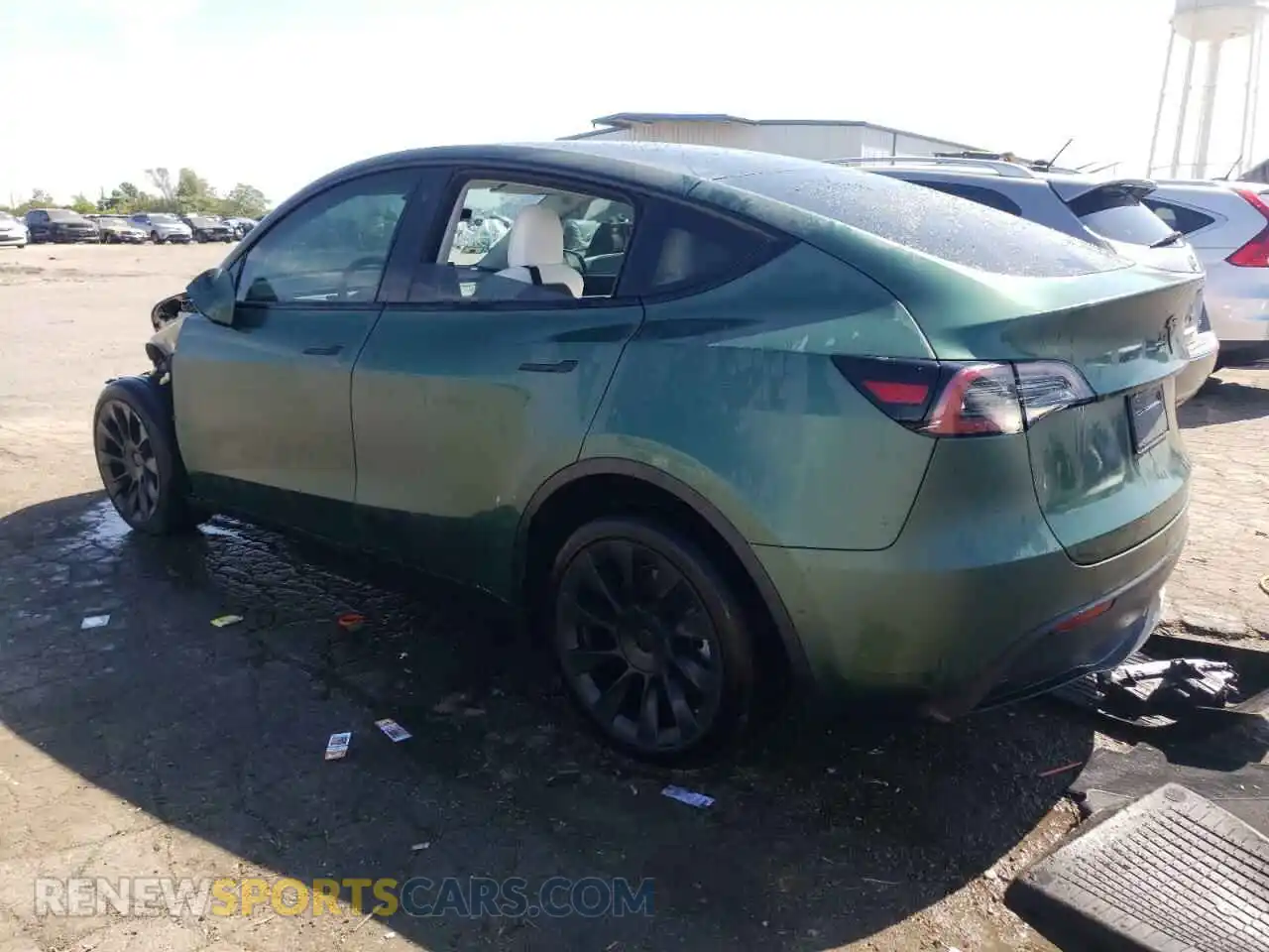 2 Фотография поврежденного автомобиля 7SAYGDEE0NF446218 TESLA MODEL Y 2022