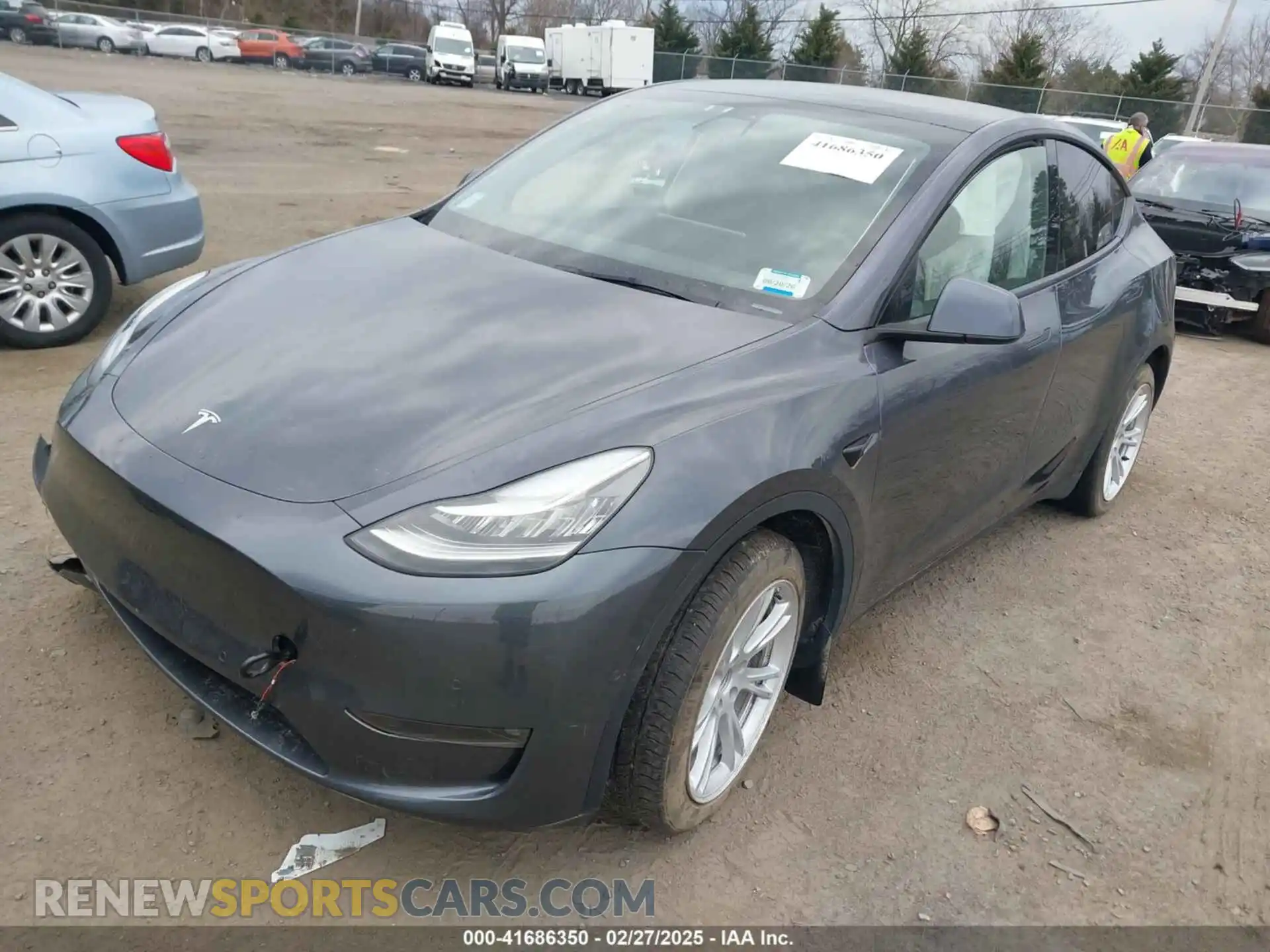 2 Фотография поврежденного автомобиля 7SAYGDEE0NF451385 TESLA MODEL Y 2022