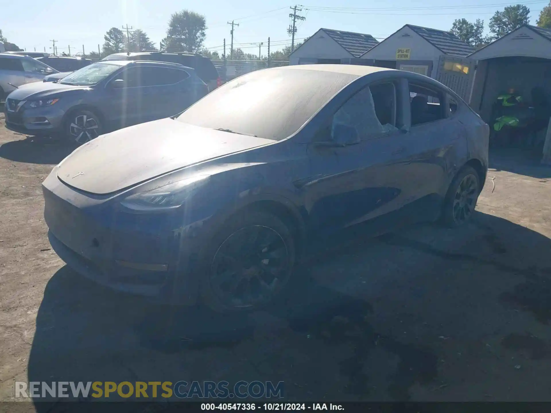 2 Photograph of a damaged car 7SAYGDEE0NF481051 TESLA MODEL Y 2022